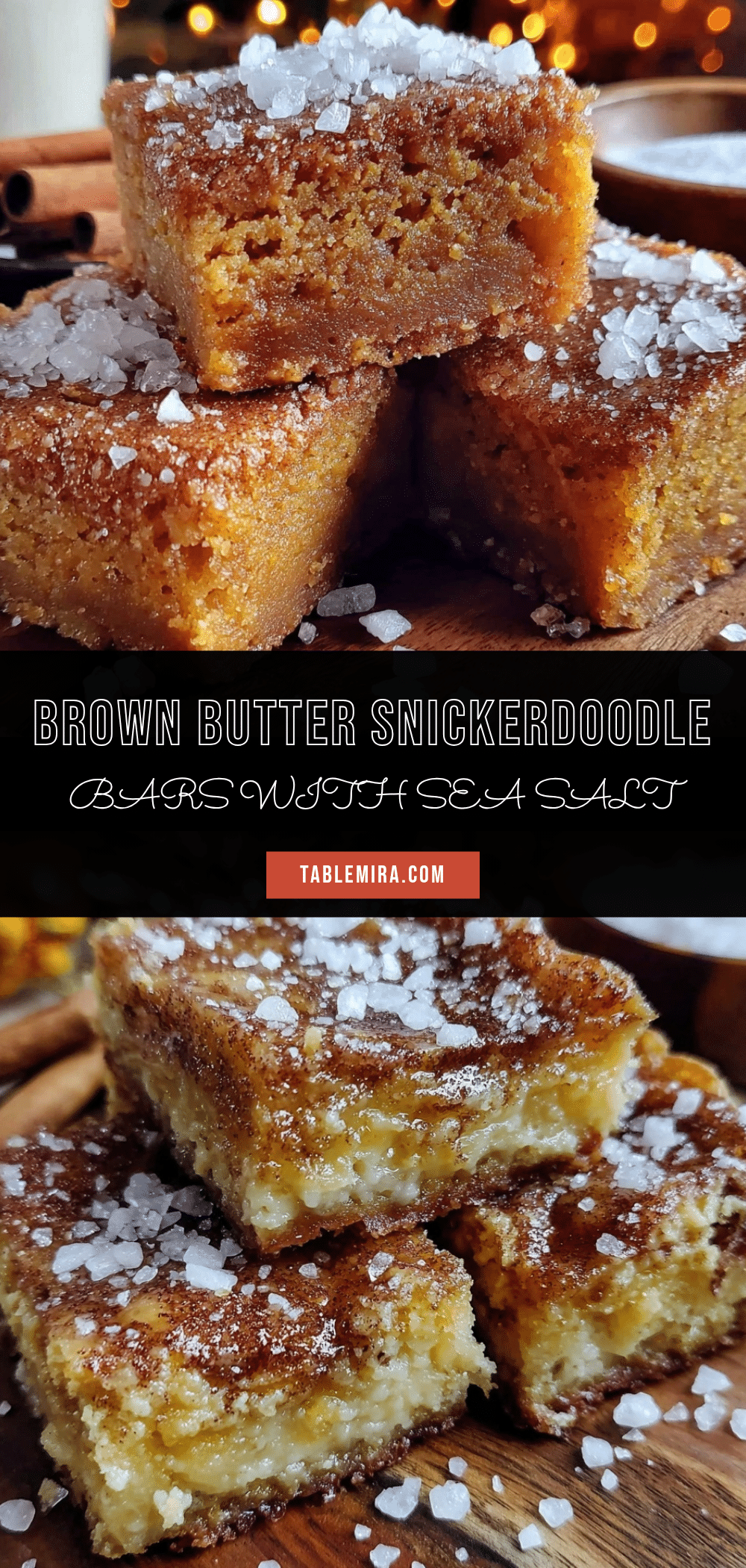 brown butter snickerdoodle bars recipe
