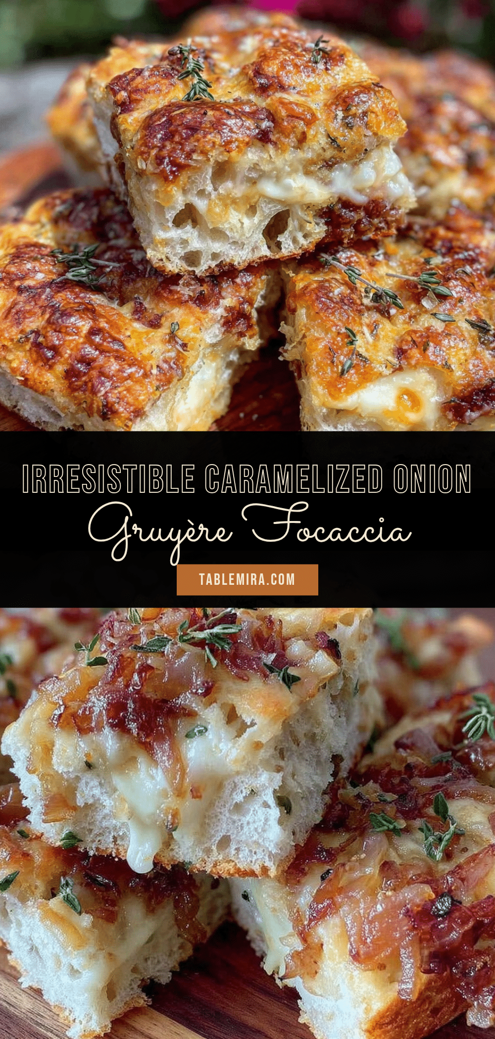 caramelized onion and gruyère sourdough focaccia recipe