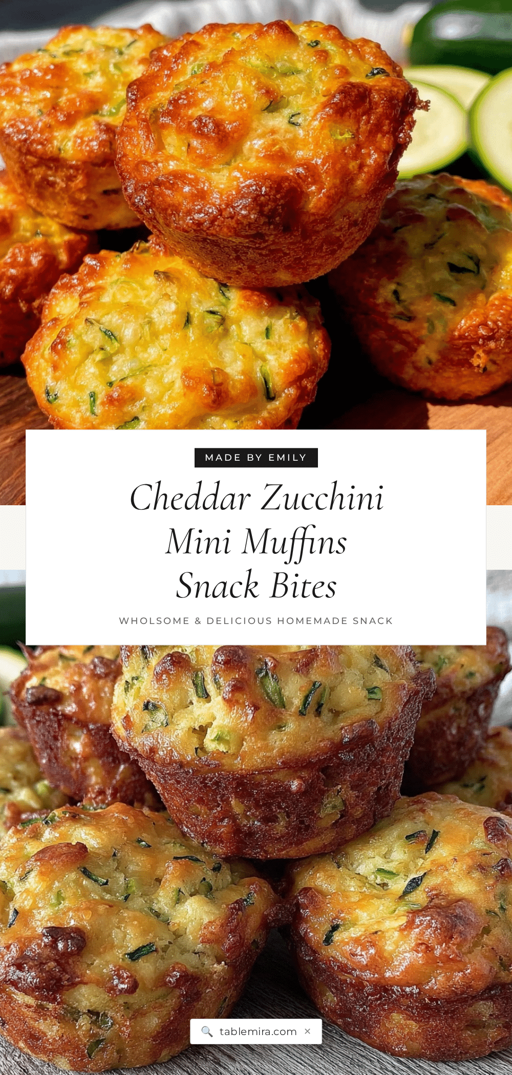 cheddar zucchini mini muffins recipe