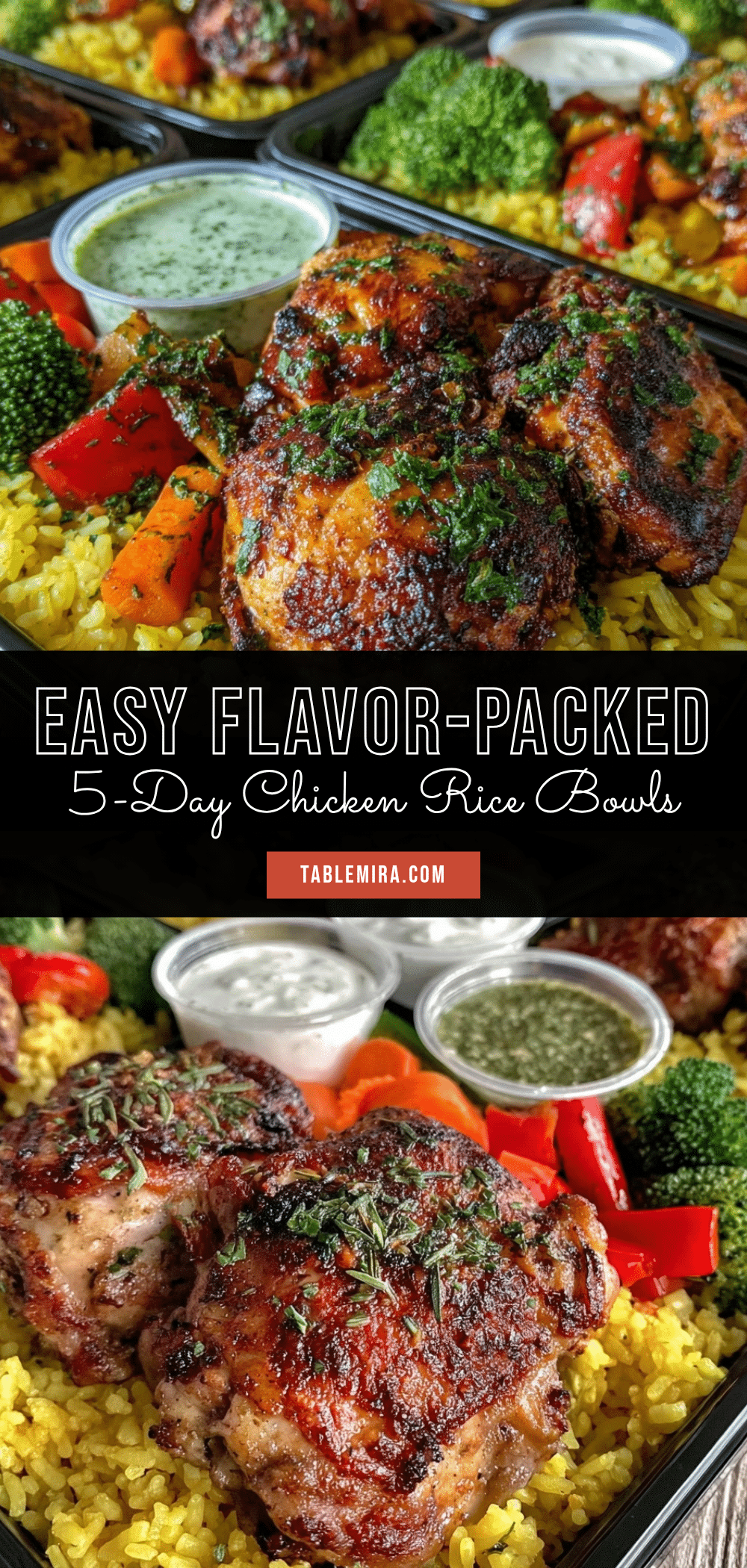 chicken and rice meal prep bowls recipe