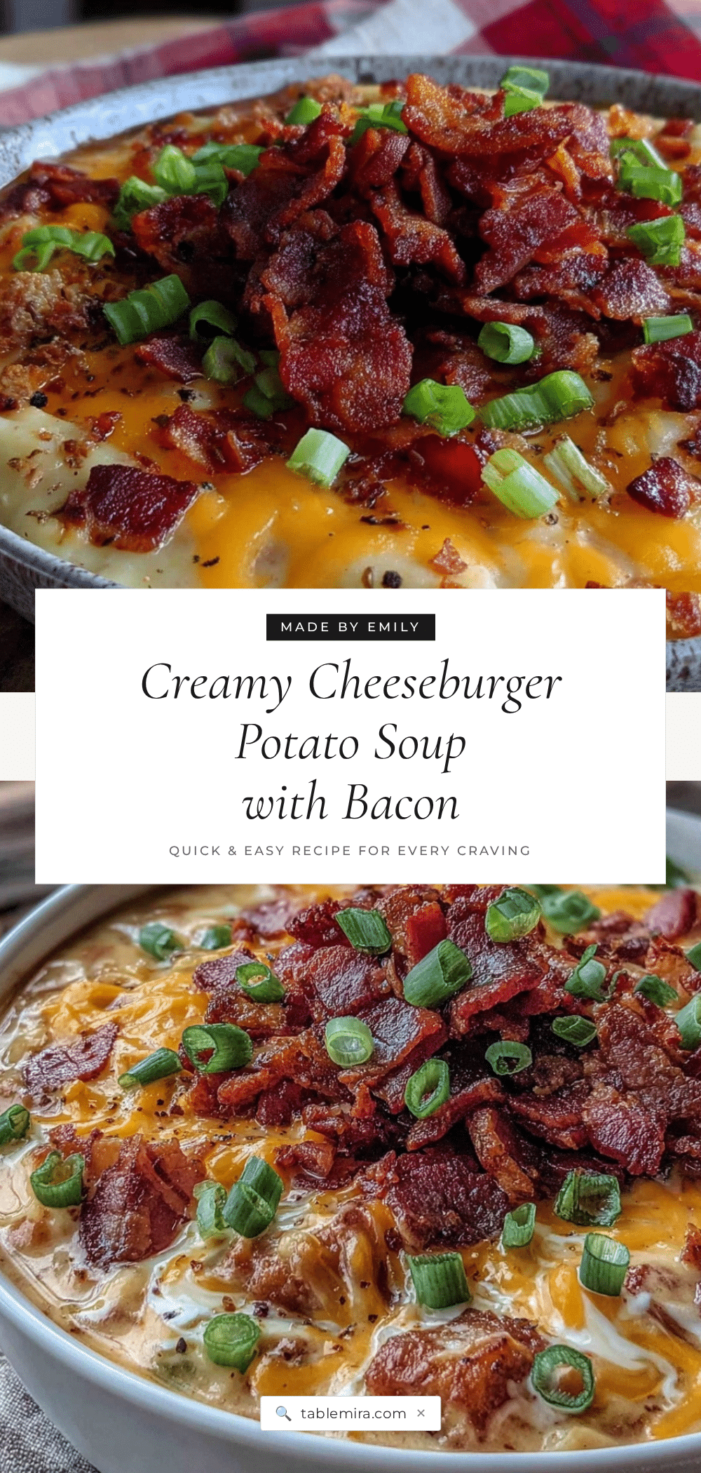 creamy cheeseburger potato soup recipe