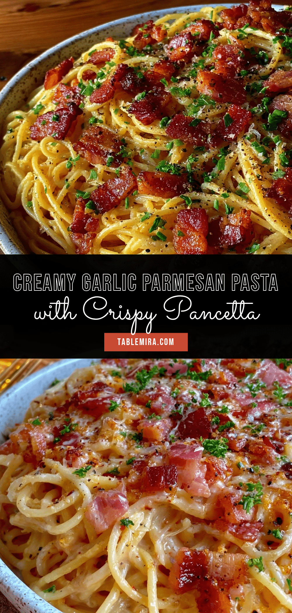 creamy one-pan garlic parmesan pasta recipe