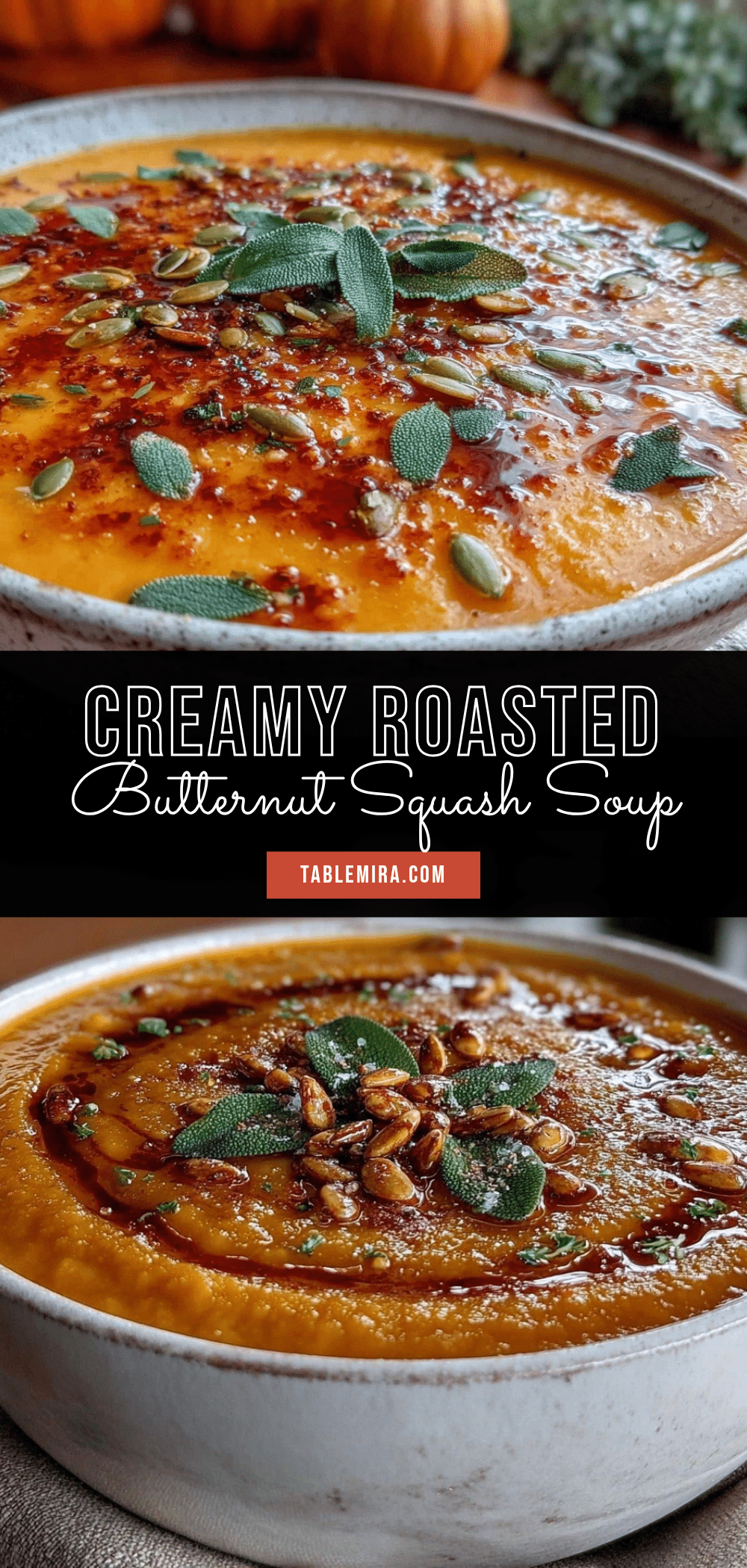 creamy roasted butternut squash soup recipe