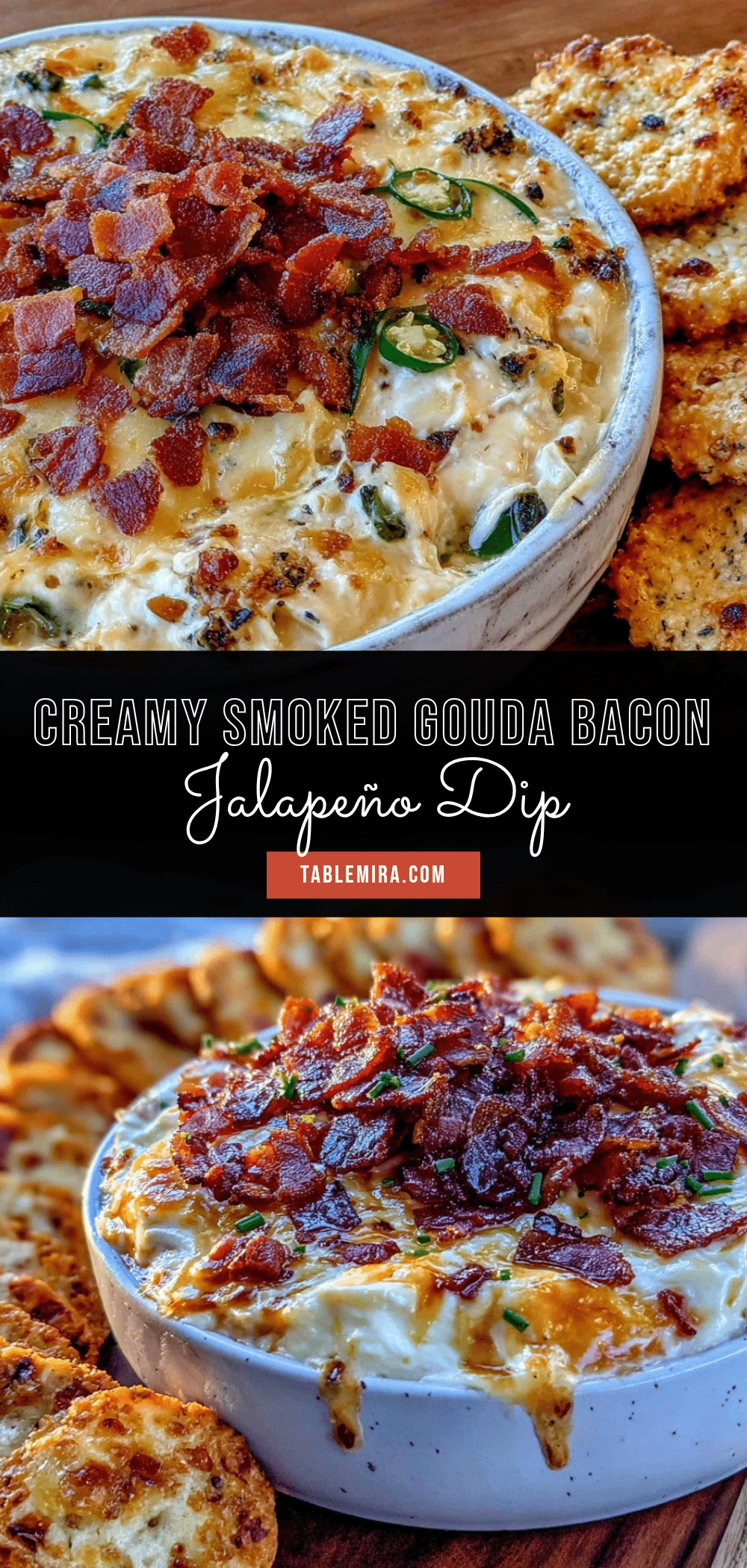 creamy smoked gouda bacon jalapeño dip recipe