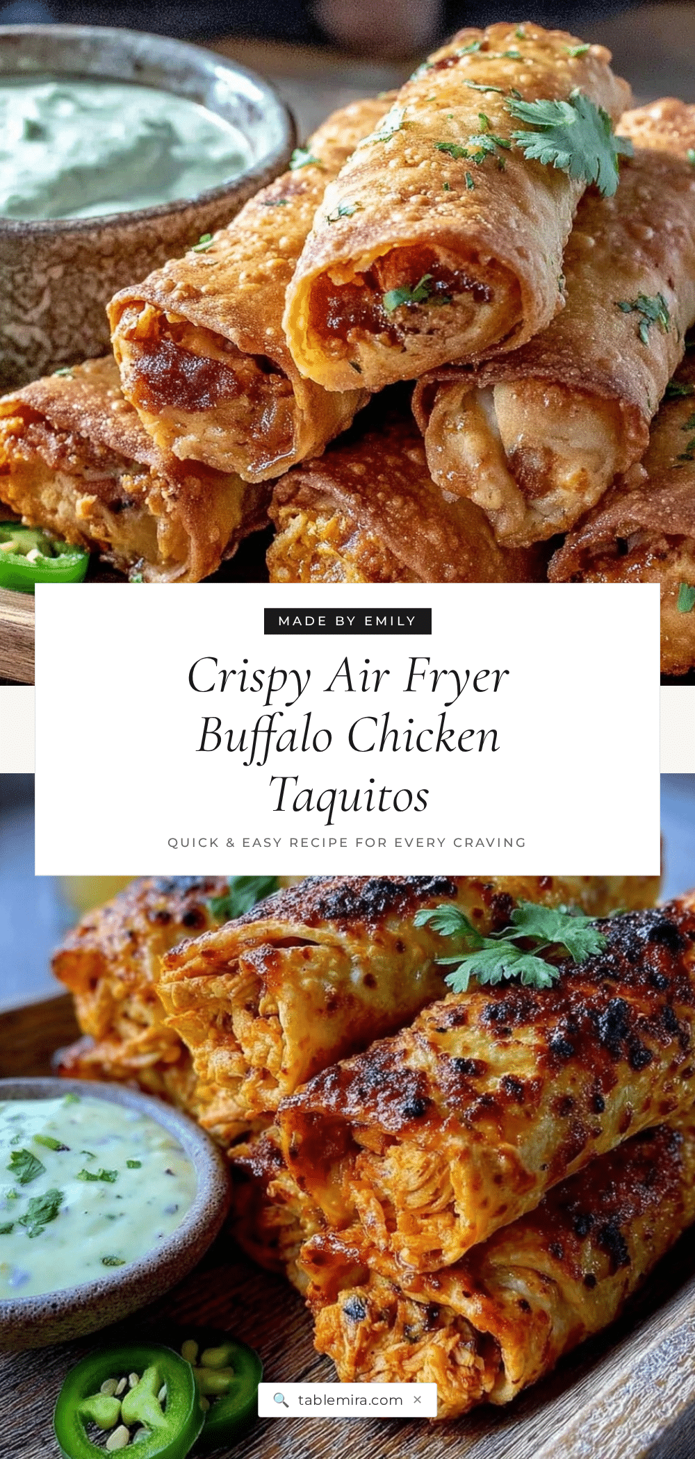 crispy air fryer buffalo chicken taquitos recipe