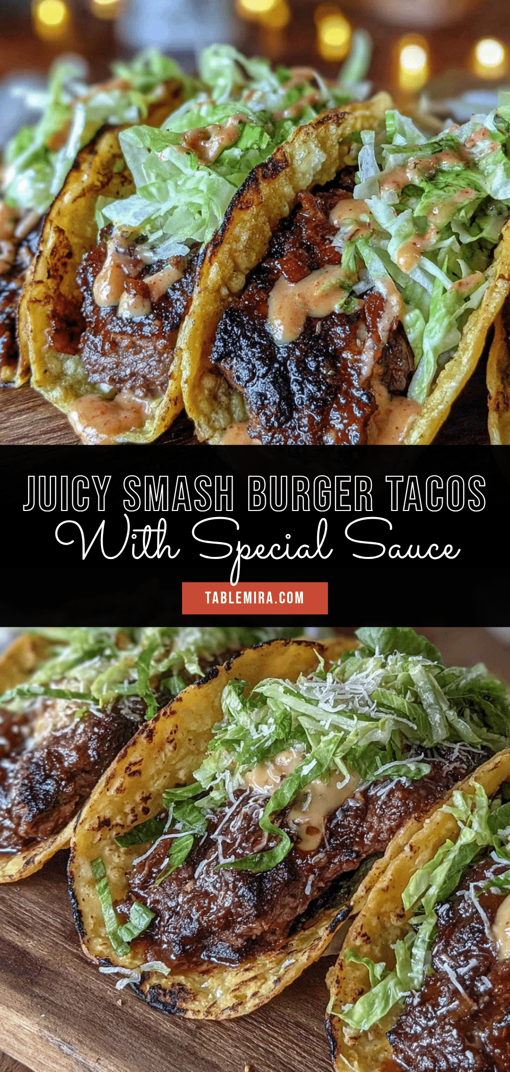crispy smash burger tacos recipe