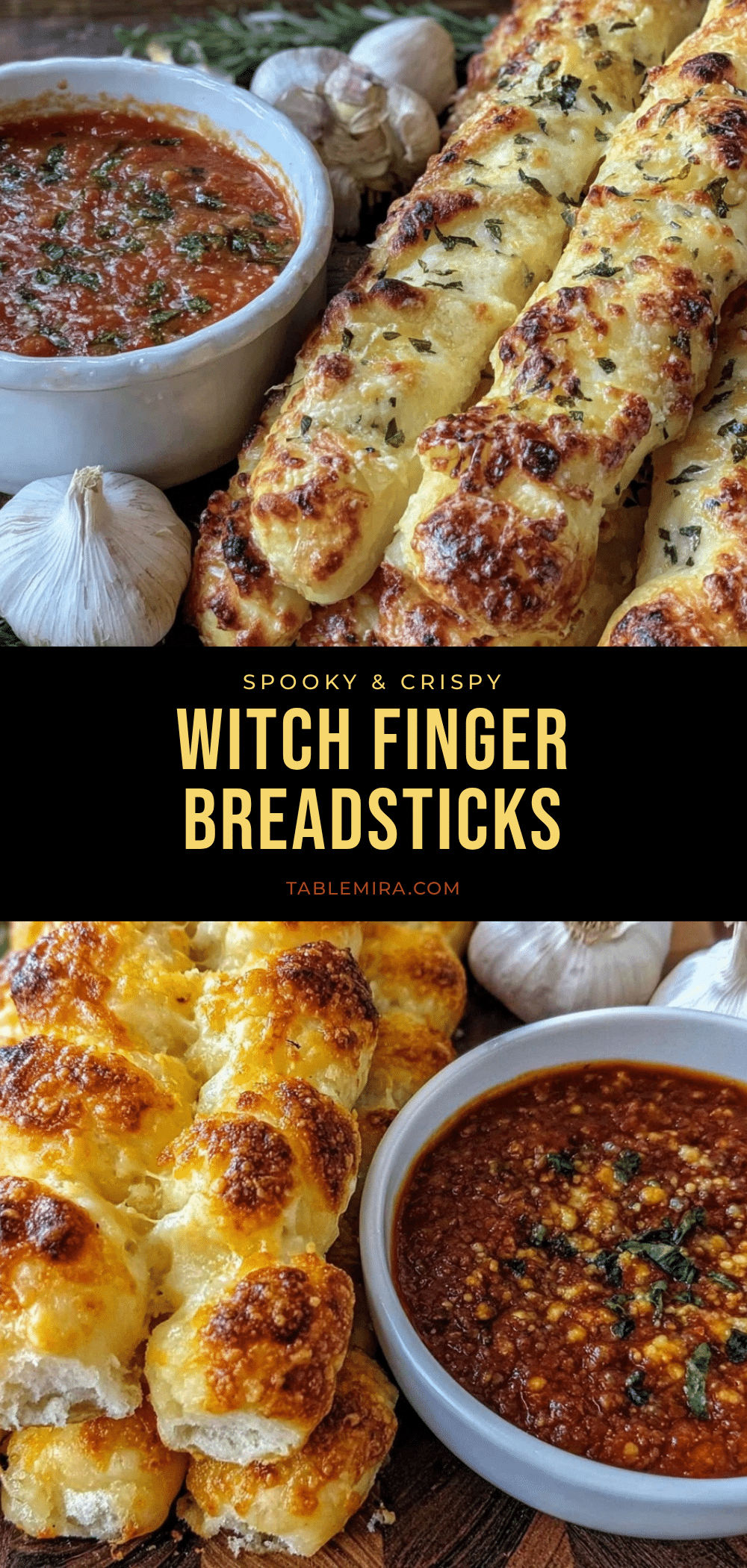 crispy witch finger breadsticks recipe