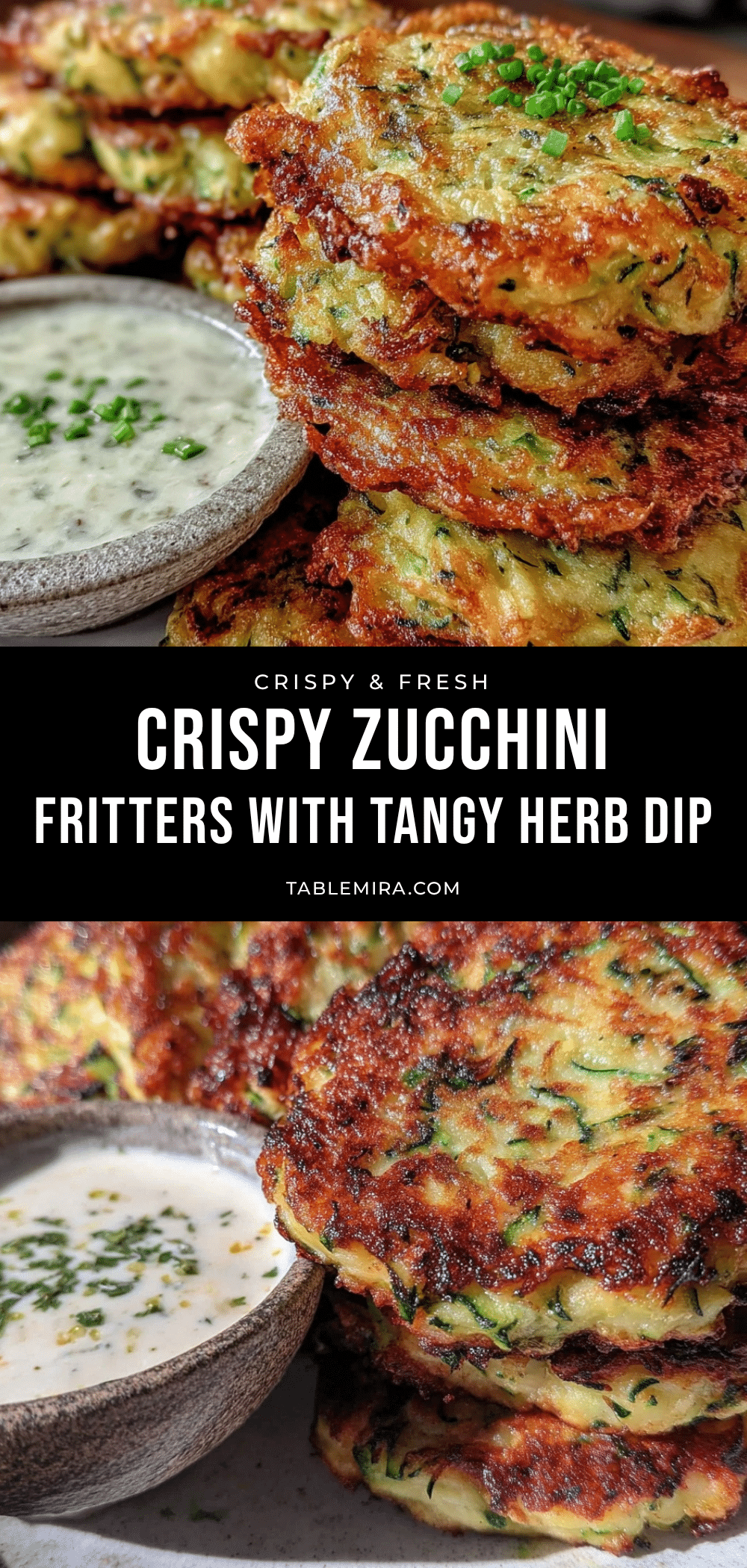 crispy zucchini fritters recipe