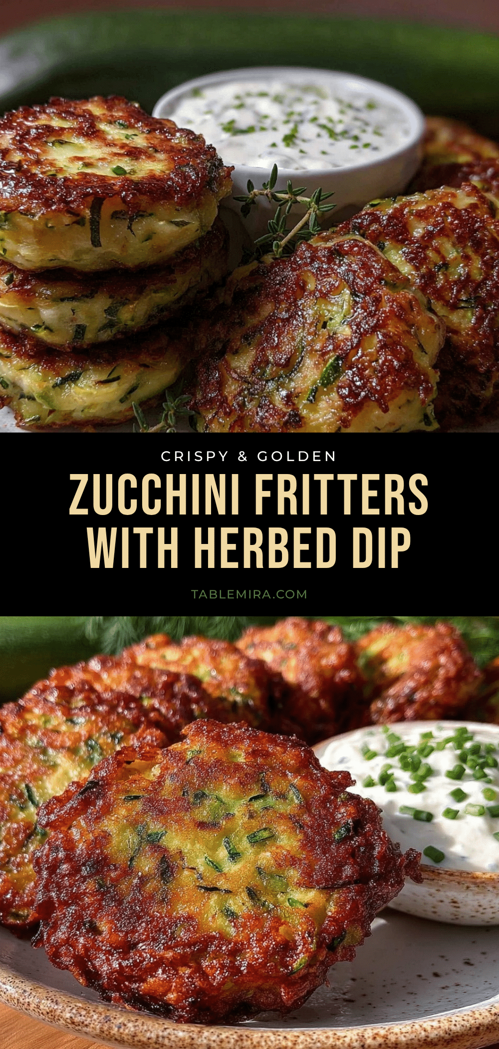 crispy zucchini fritters recipe