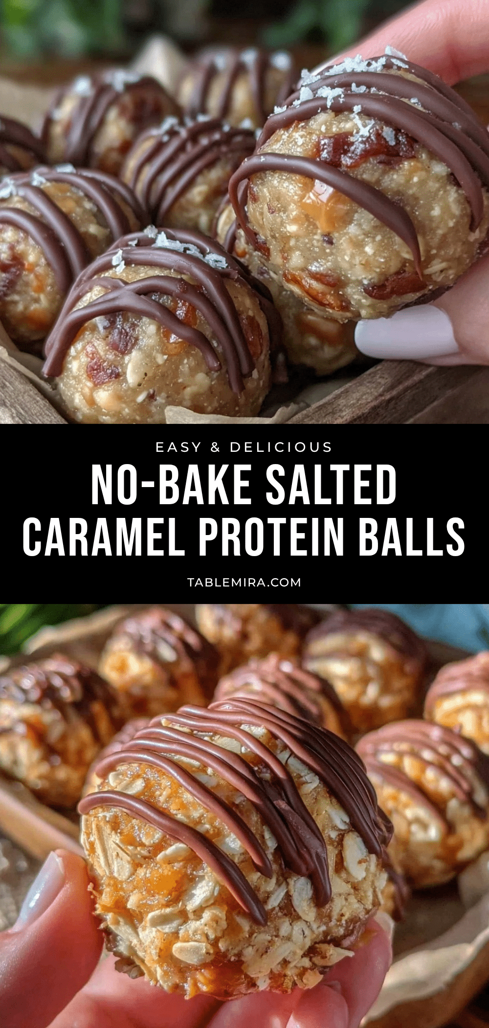 easy no-bake salted caramel protein balls recipe