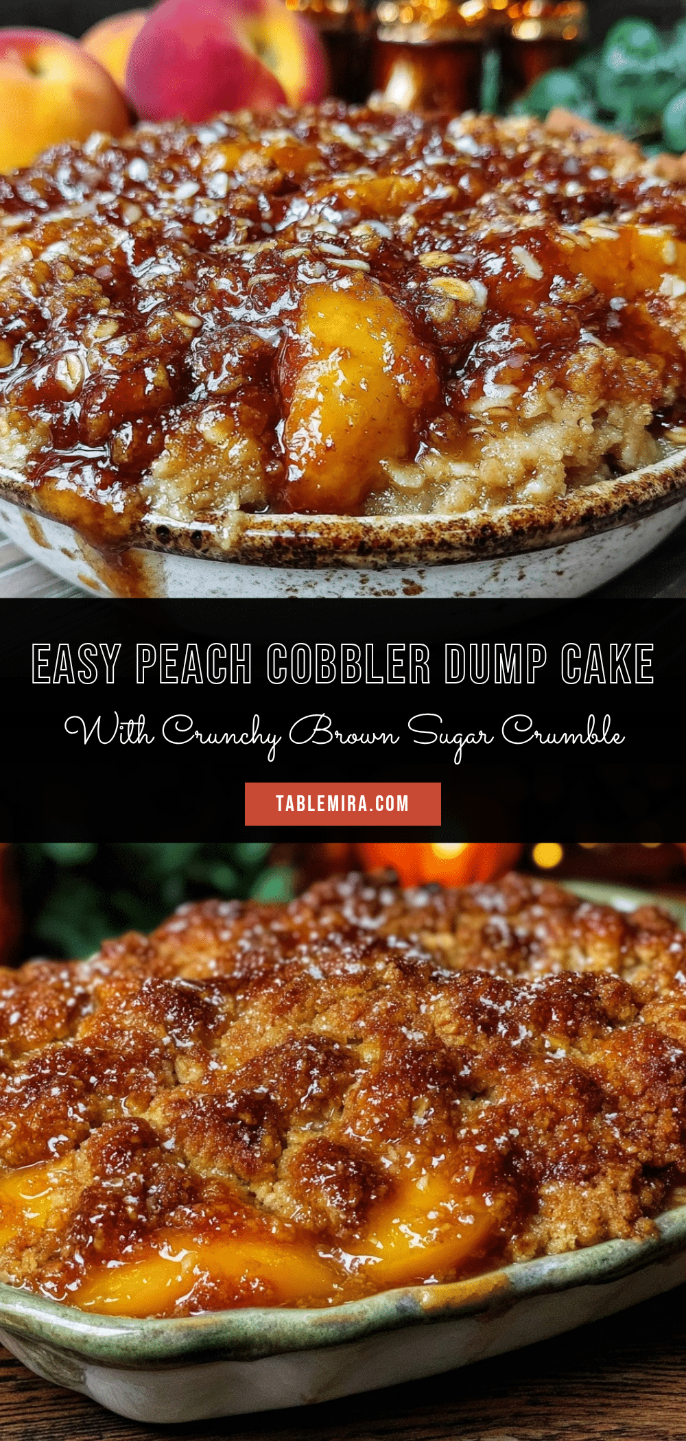 easy peach cobbler dump cake recipe