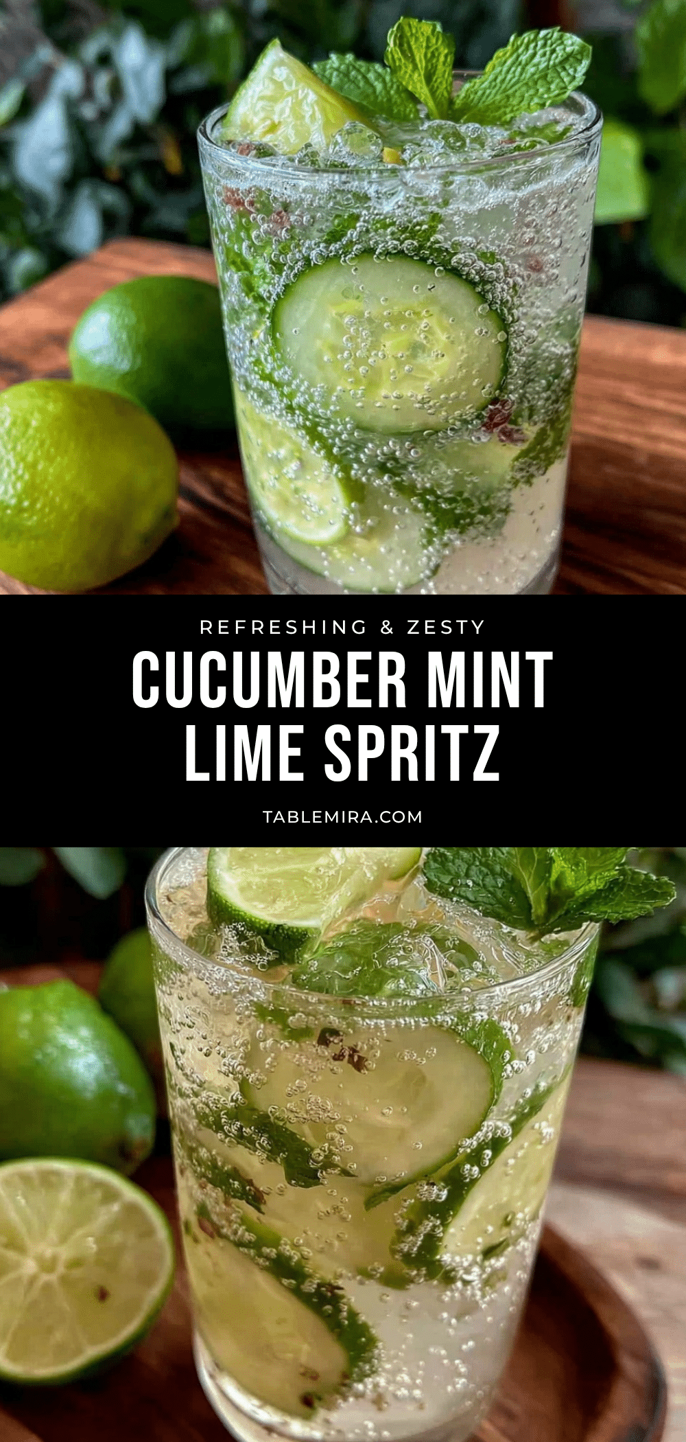 Fresh Cucumber Mint Lime Spritz recipe