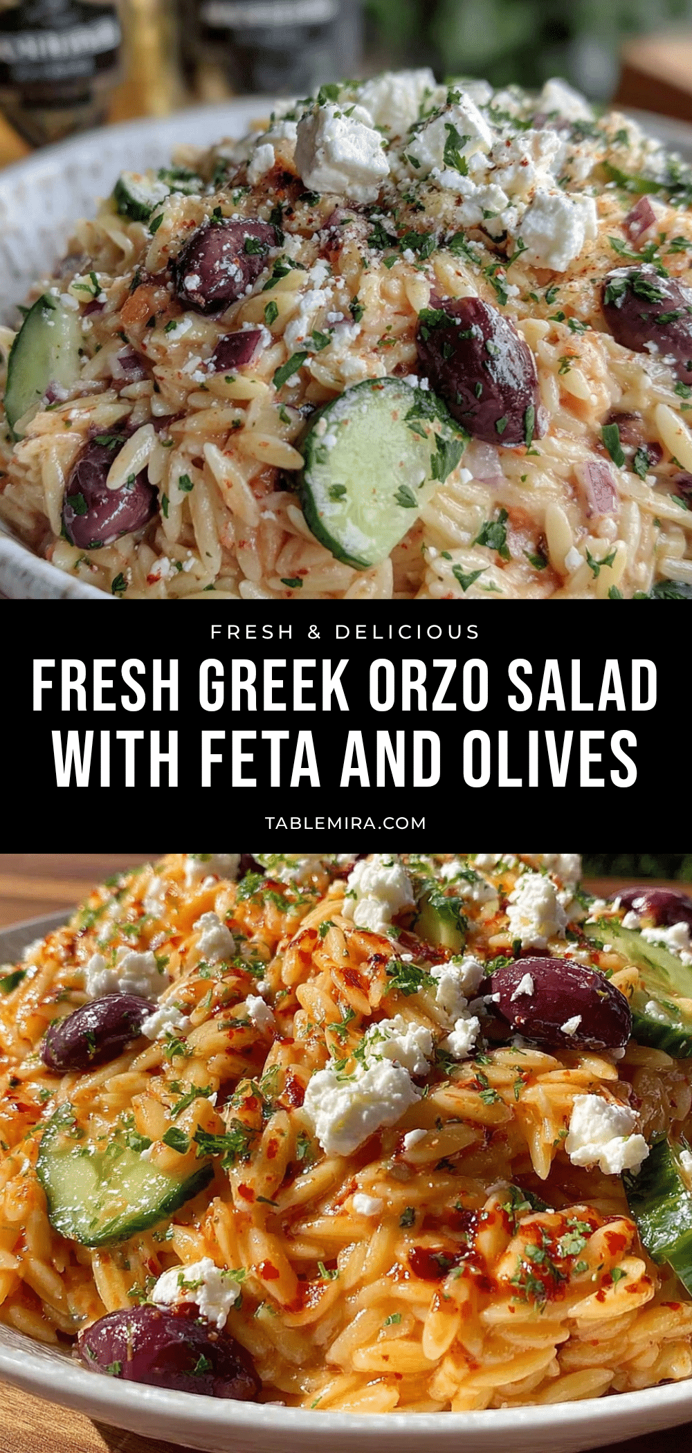 fresh greek orzo pasta salad recipe
