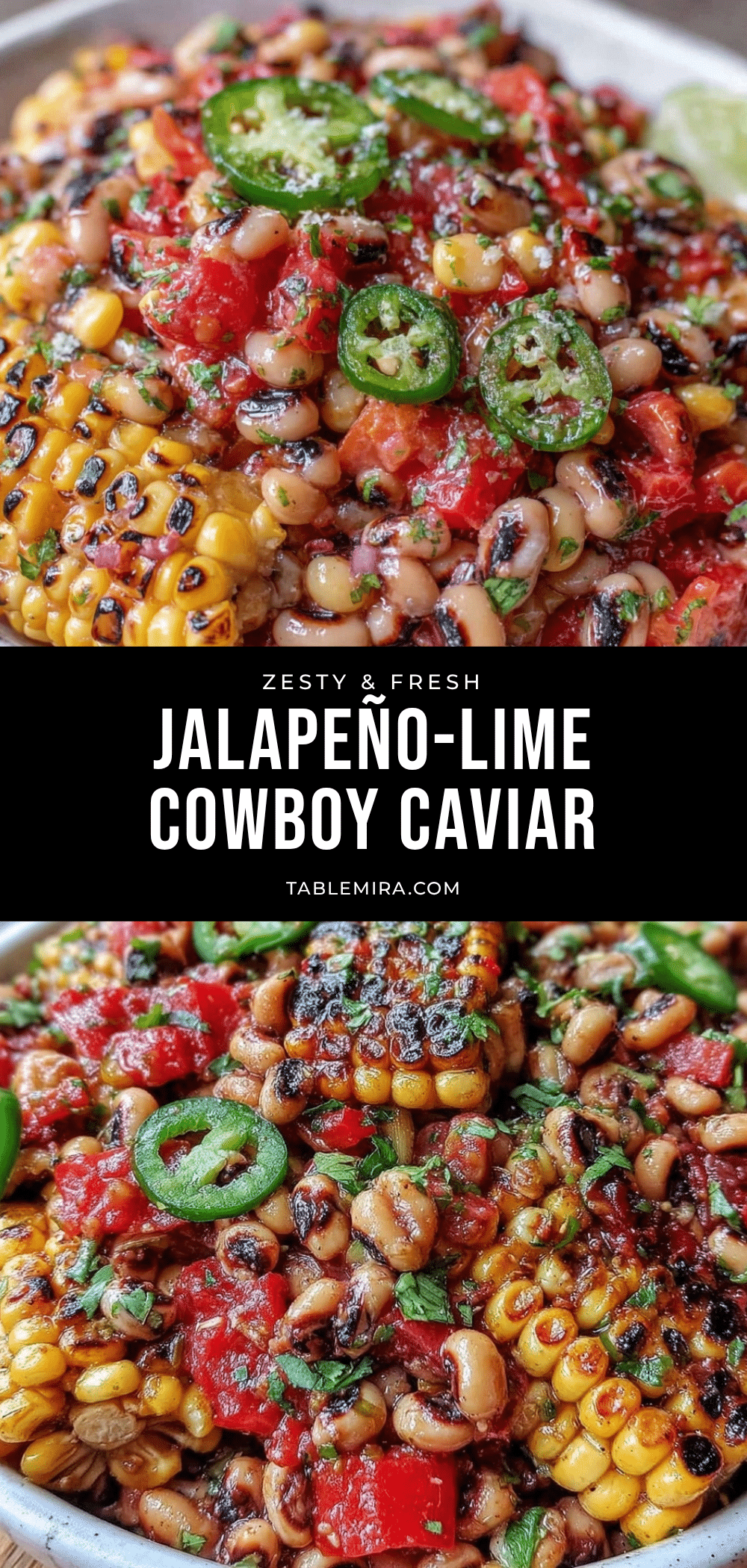 fresh jalapeño-lime cowboy caviar recipe