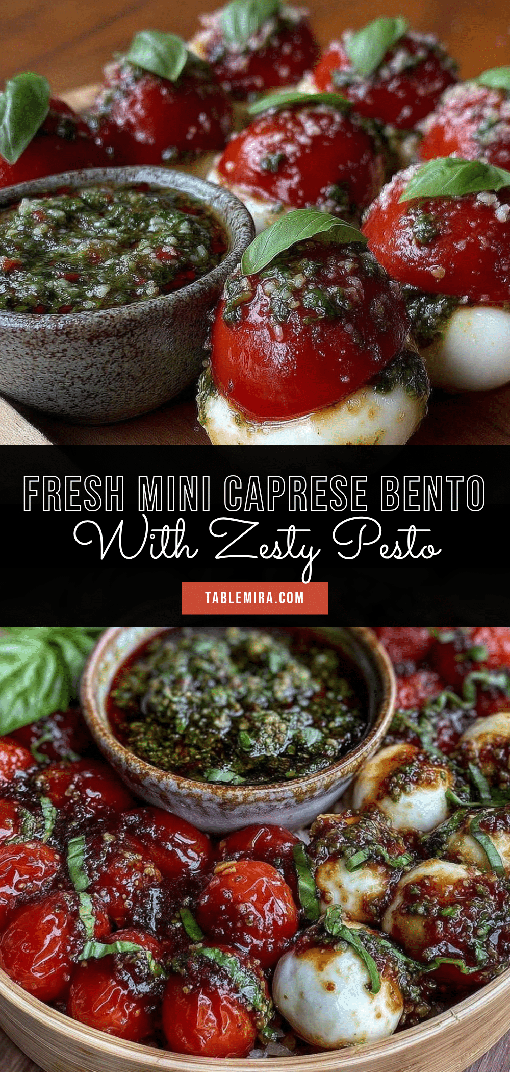 fresh mini caprese bento box recipe