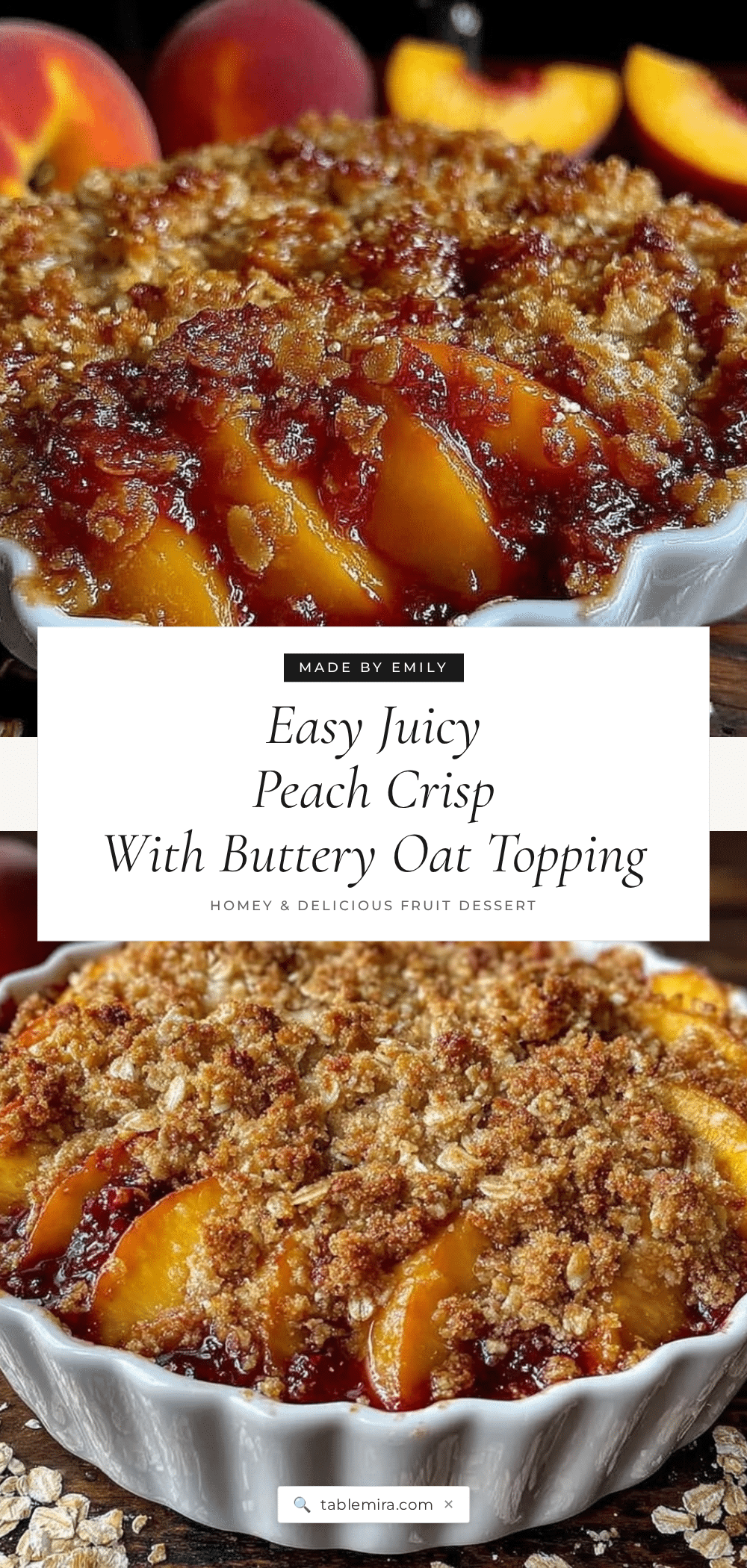 fresh peach crisp recipe