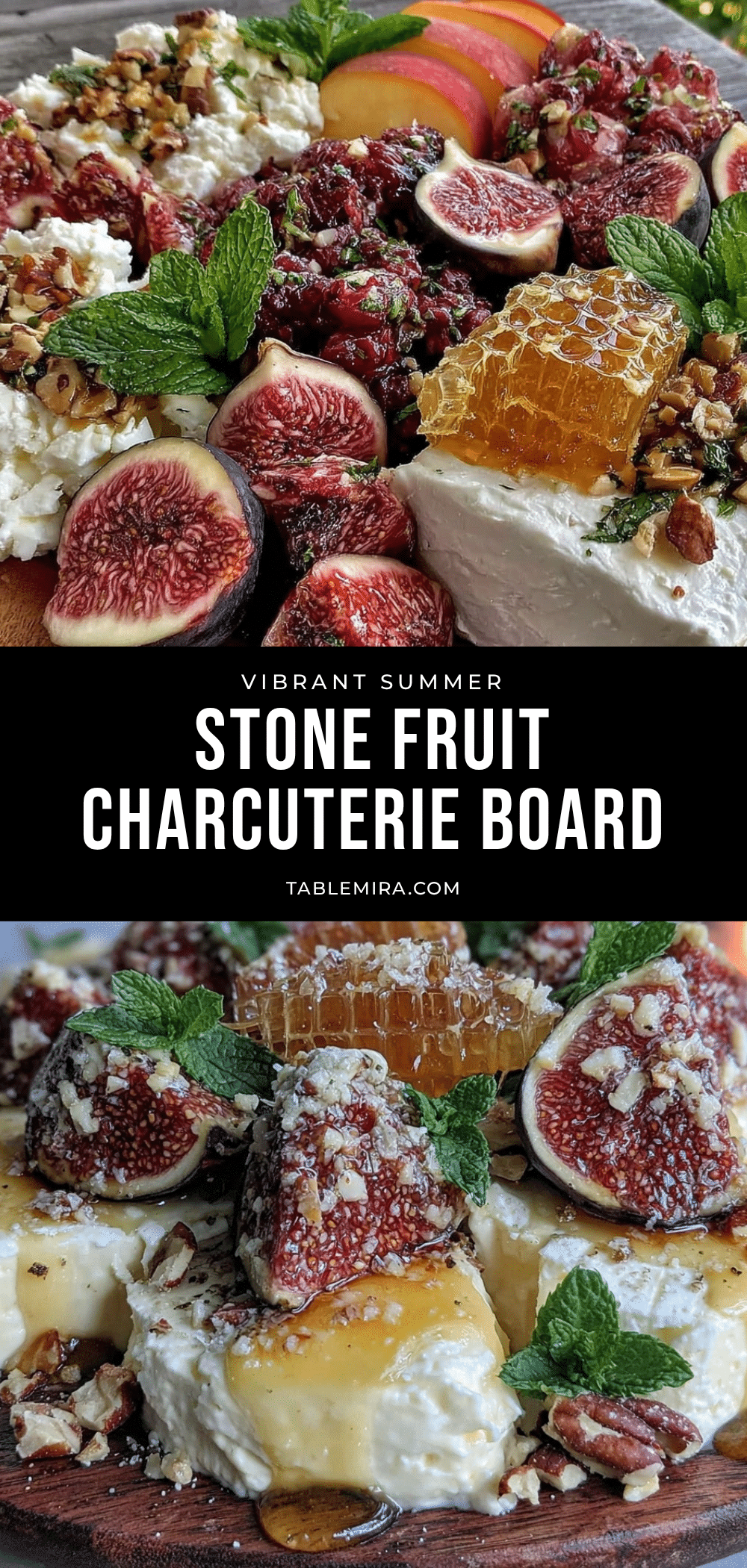 fresh summer stone fruit charcuterie board recipe