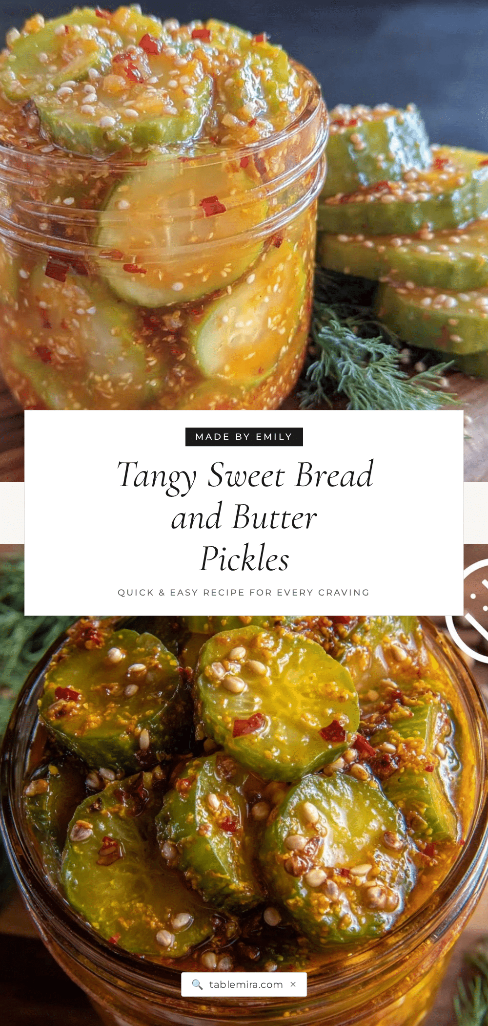 fresh sweet bread and butter refrigerator pickles recipe