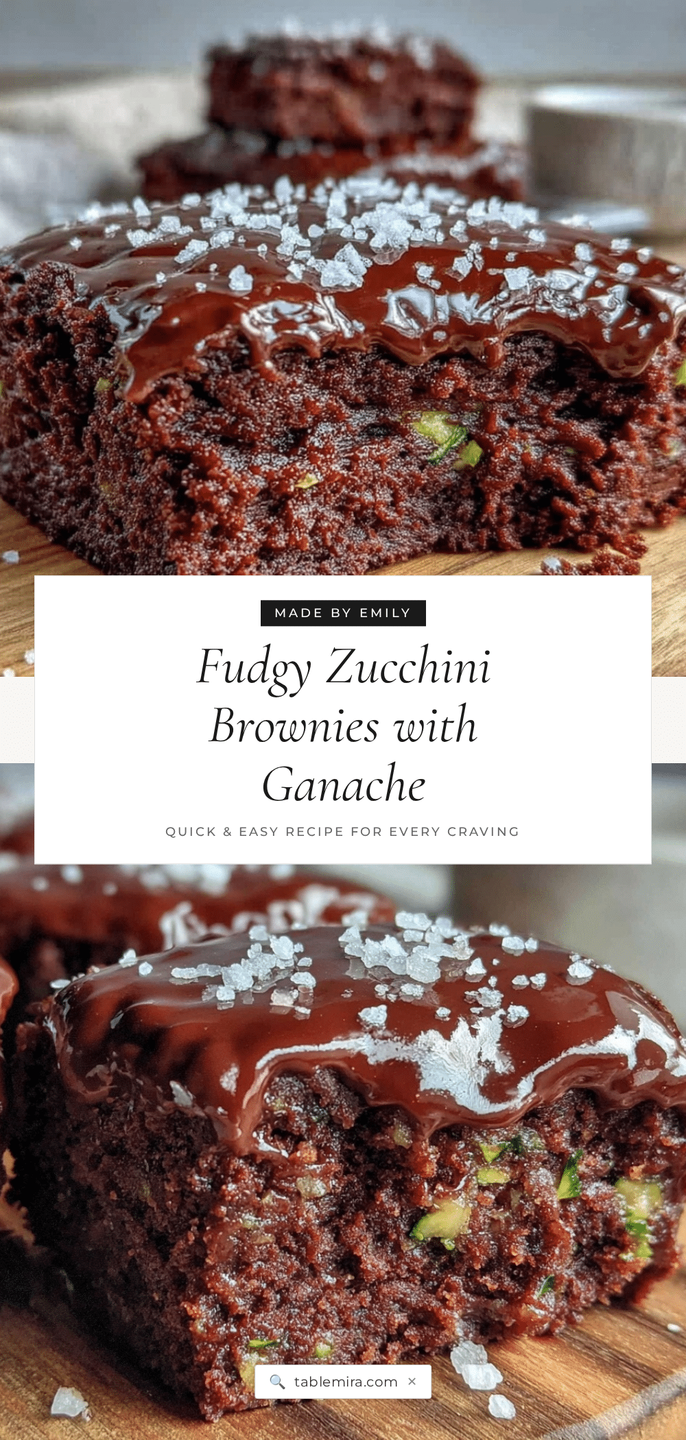 fudgy zucchini brownies recipe