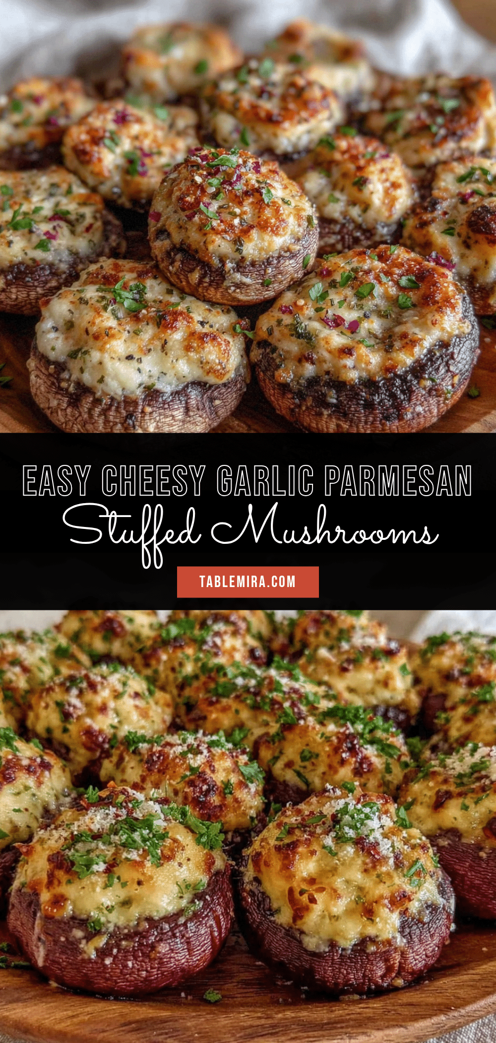 garlic Parmesan stuffed mushrooms recipe