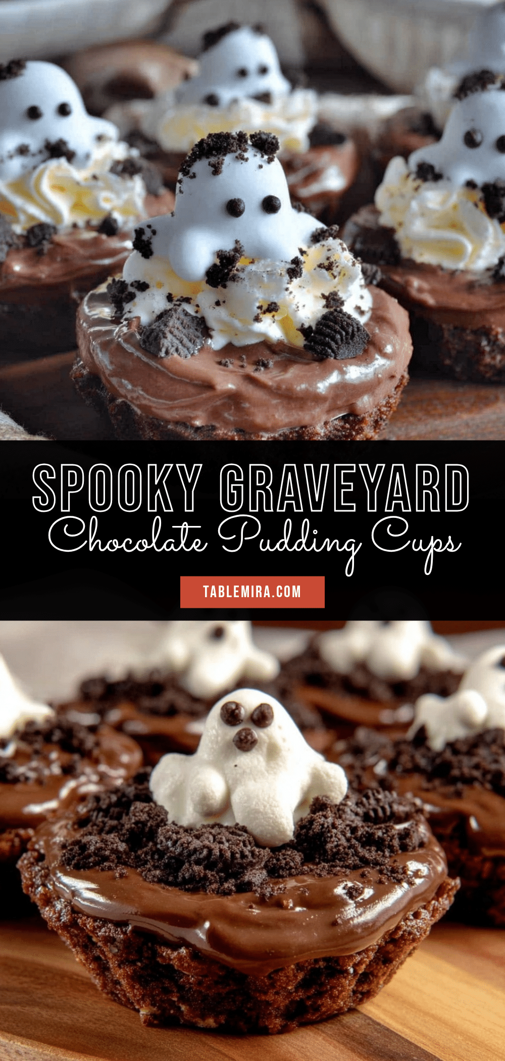 graveyard chocolate pudding cups recipe