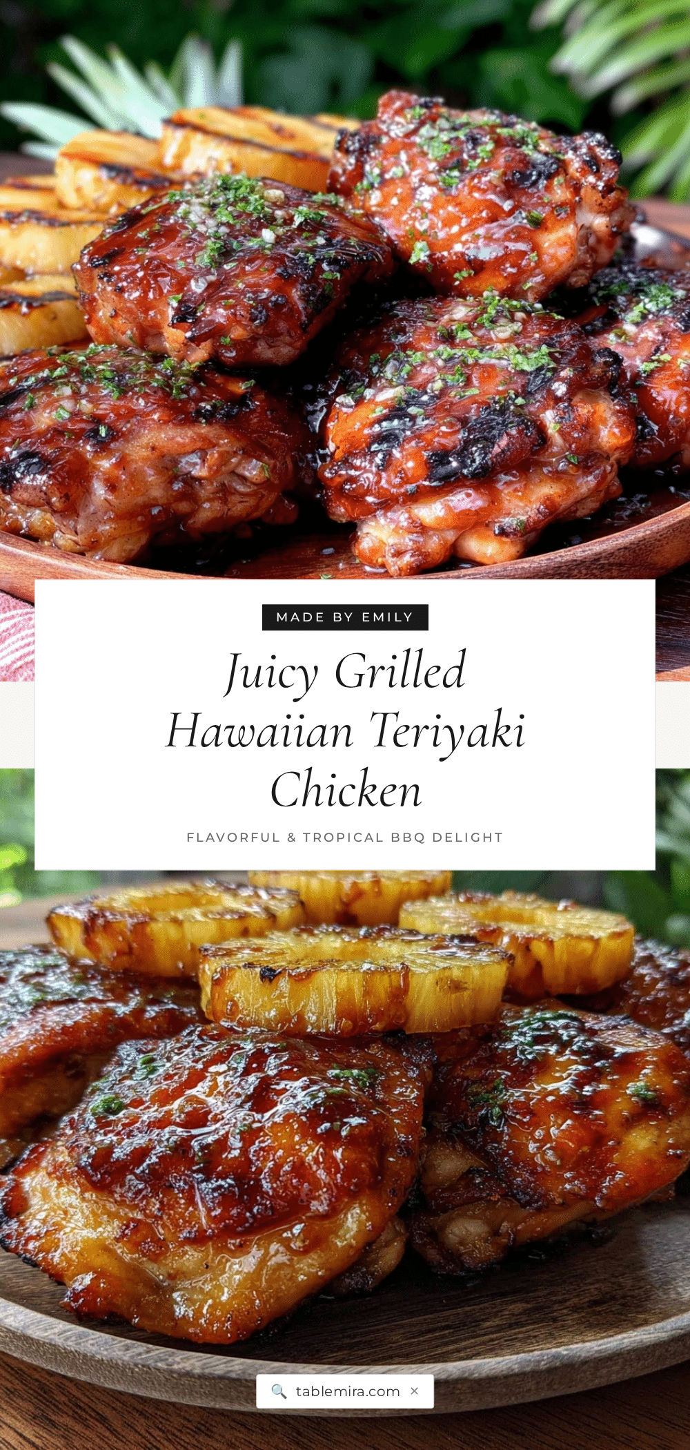 grilled hawaiian teriyaki chicken thighs recipe