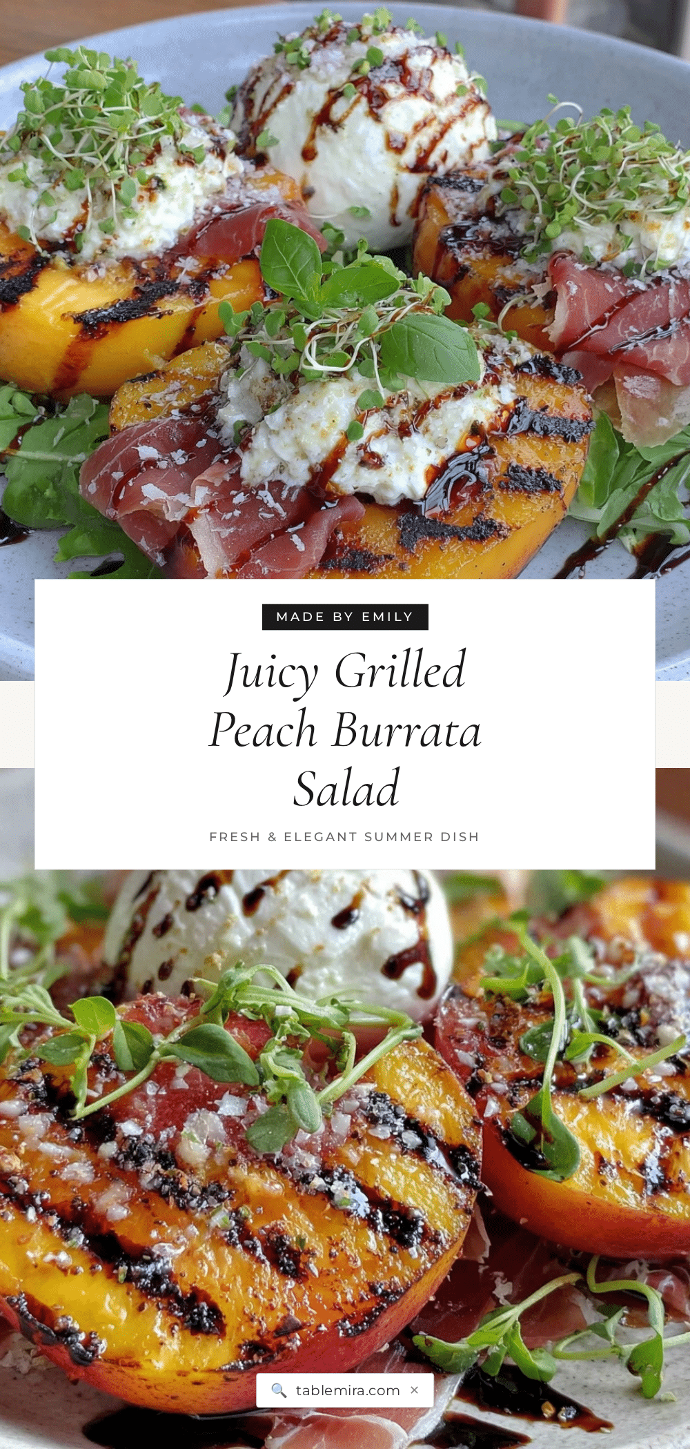 grilled peach burrata salad recipe
