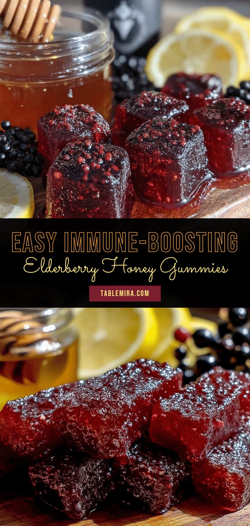 healthy homemade elderberry gummies recipe