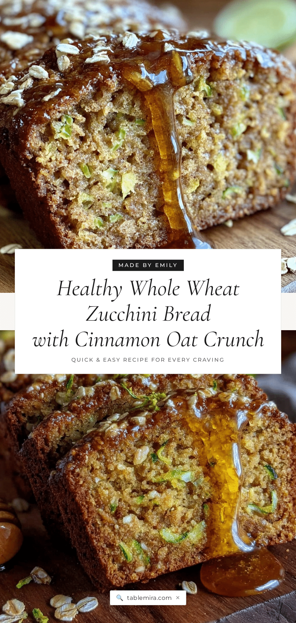 healthy whole wheat zucchini bread recipe