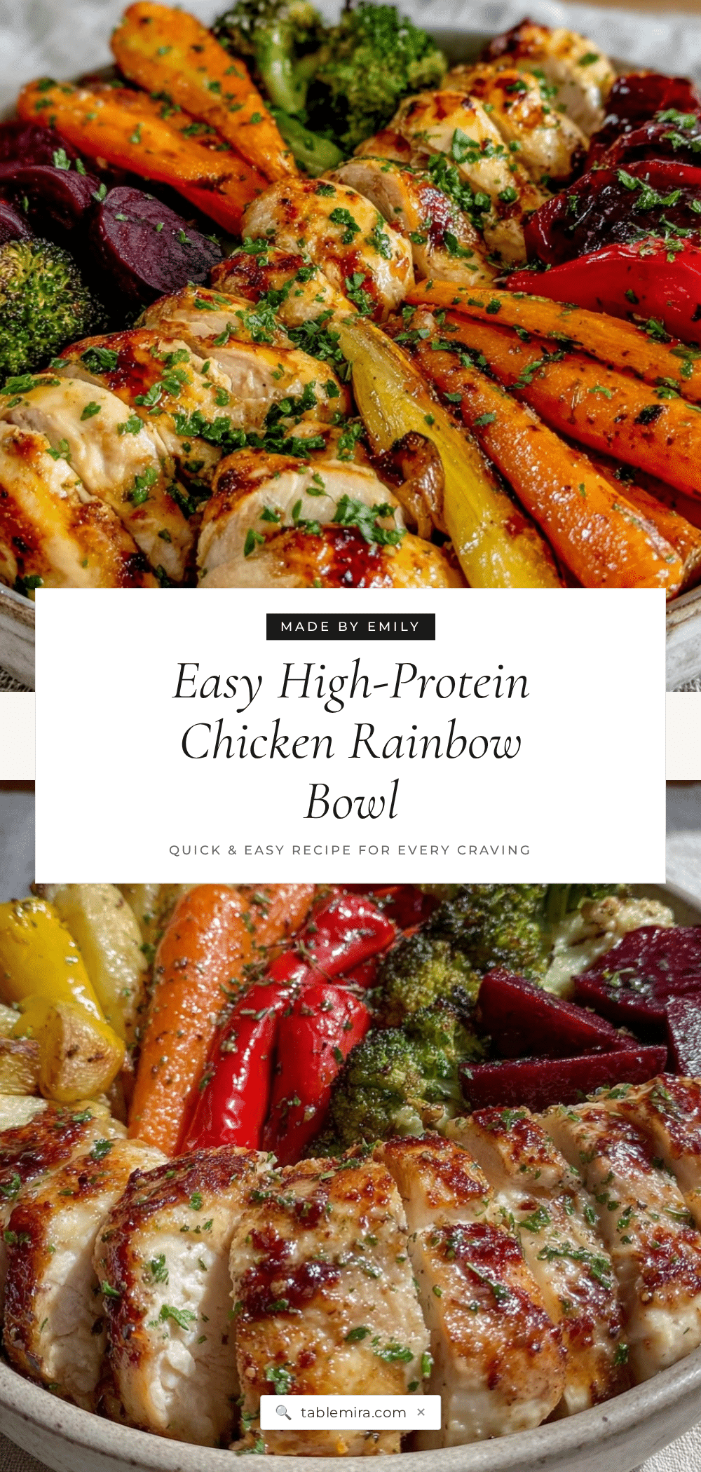 high-protein chicken sheet pan bowl recipe