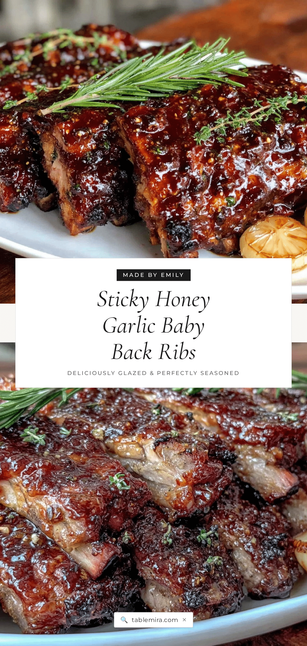 honey garlic baby back ribs recipe