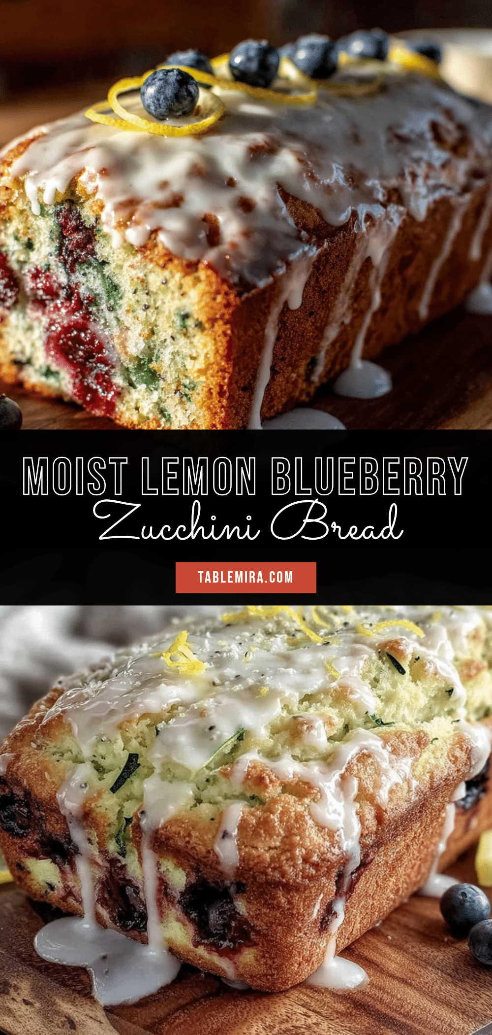 lemon blueberry zucchini bread recipe