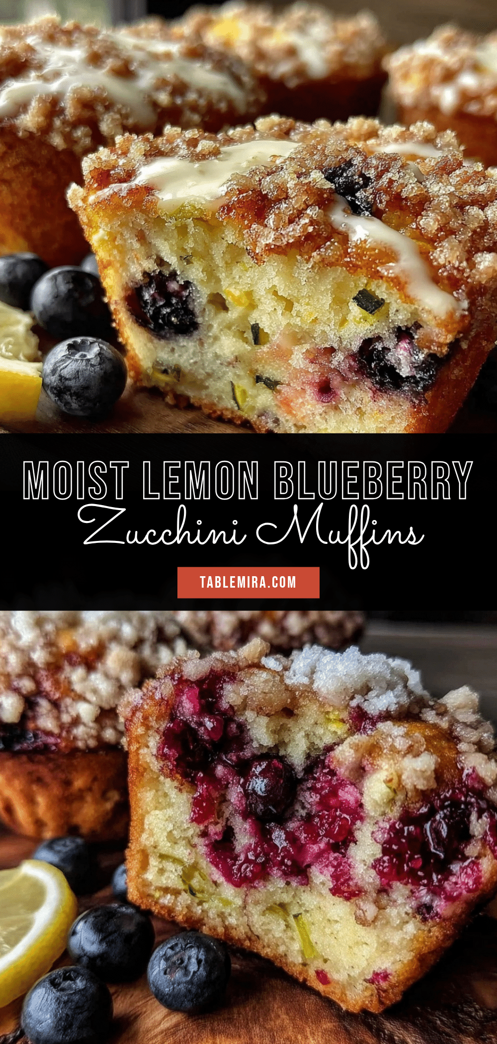 lemon blueberry zucchini muffins recipe