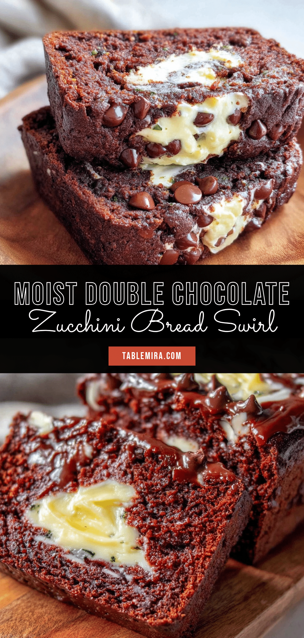 moist double chocolate zucchini bread recipe