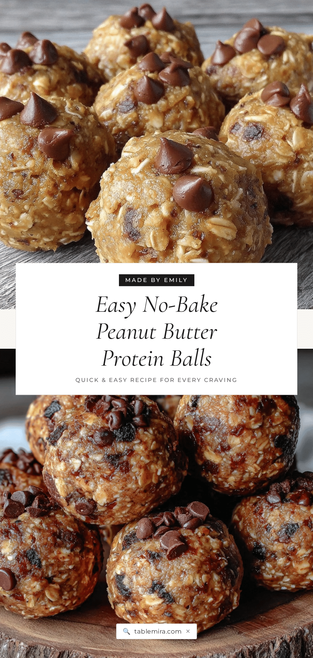 no bake peanut butter chocolate protein balls recipe
