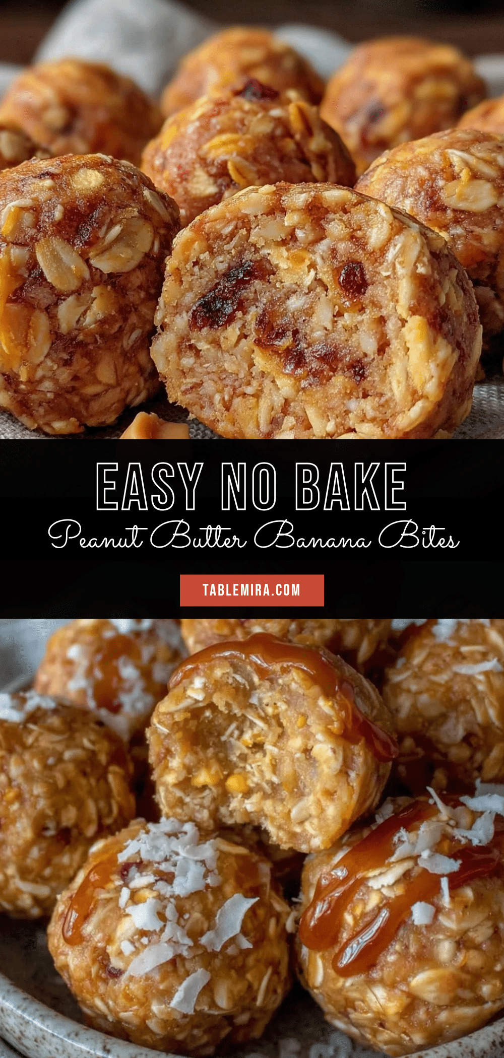 peanut butter banana oat energy bites recipe
