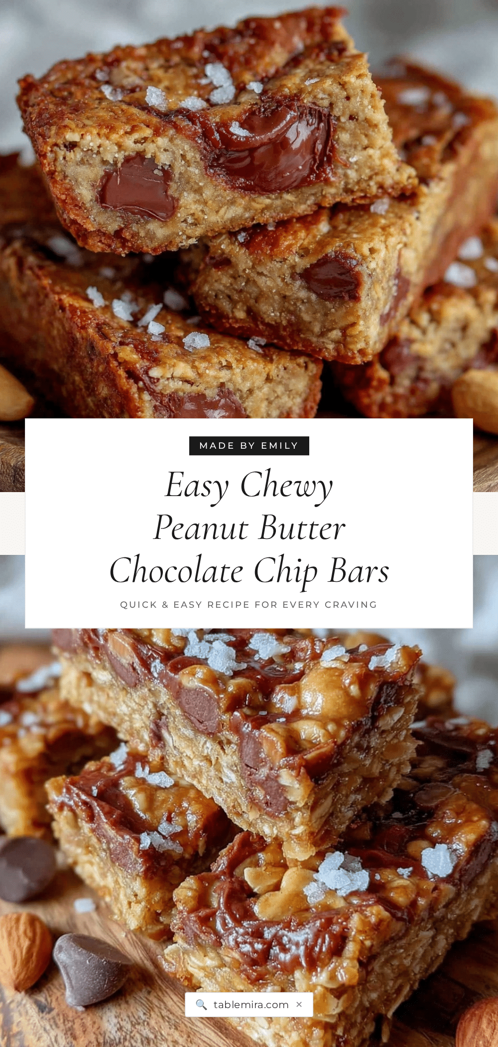 peanut butter chocolate chip granola bars recipe