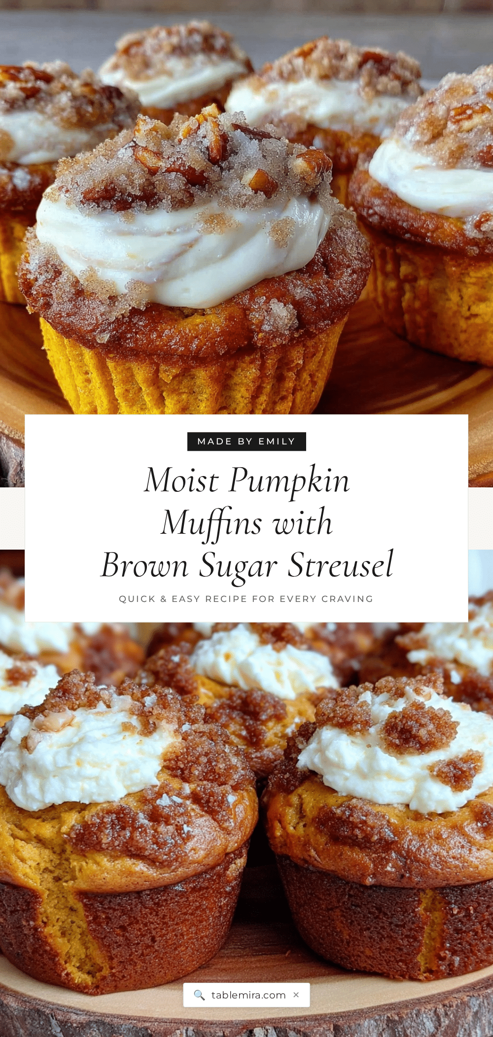 pumpkin cream cheese muffins recipe