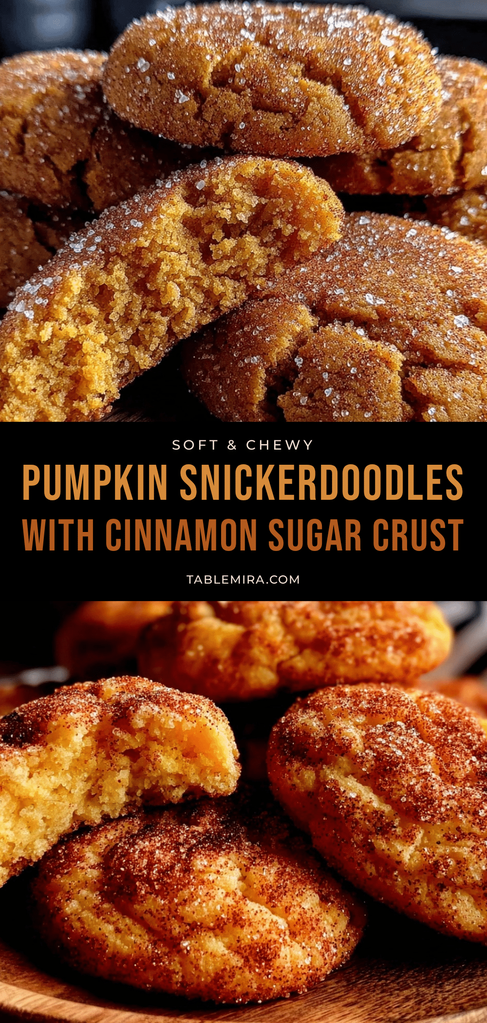 pumpkin snickerdoodle cookies recipe
