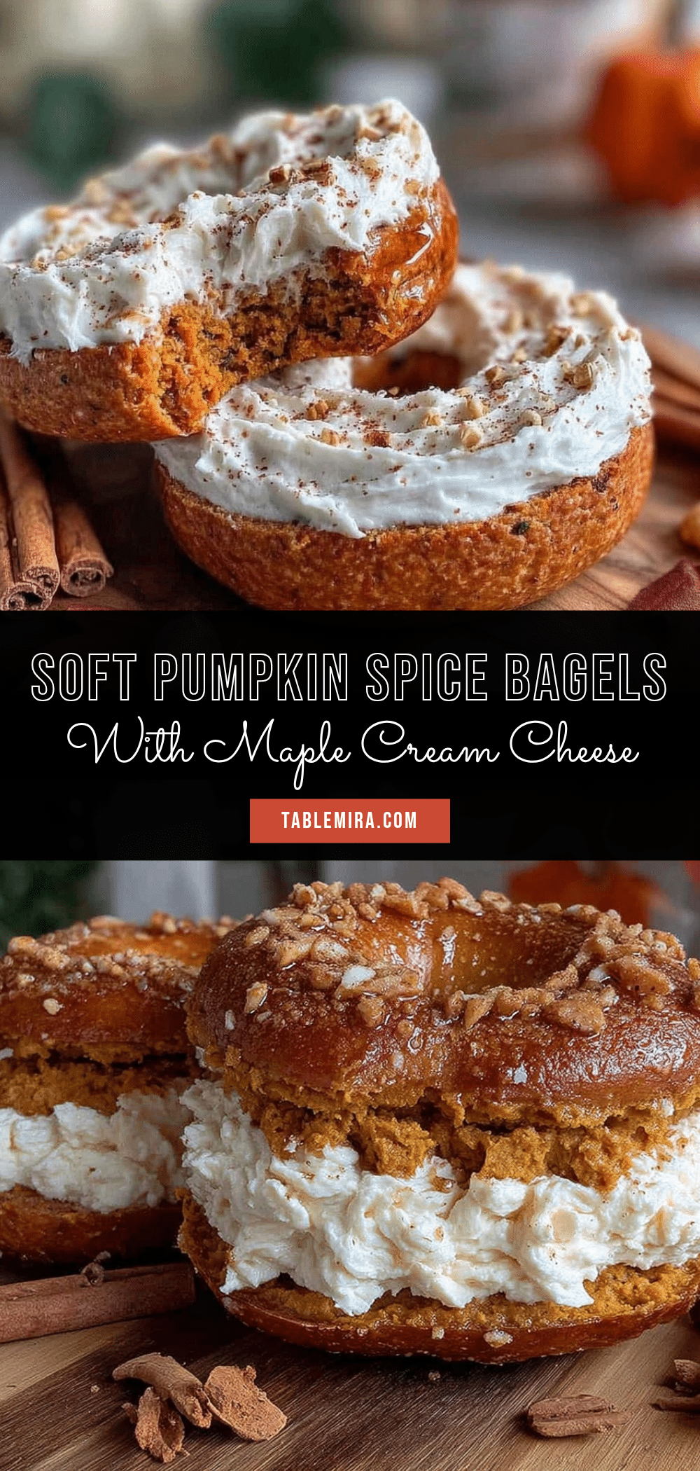 pumpkin spice bagels recipe