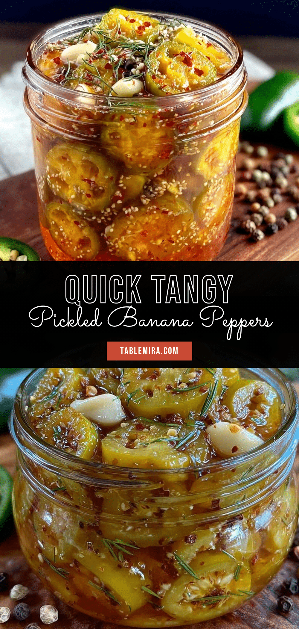 quick tangy pickled banana peppers recipe