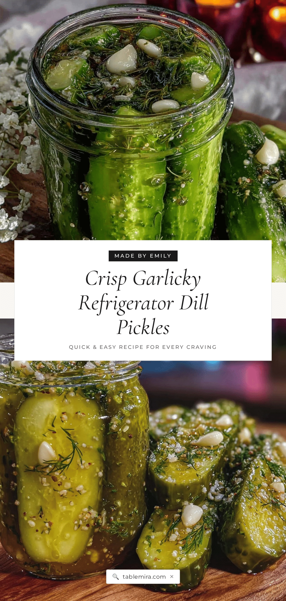 refrigerator dill pickles recipe