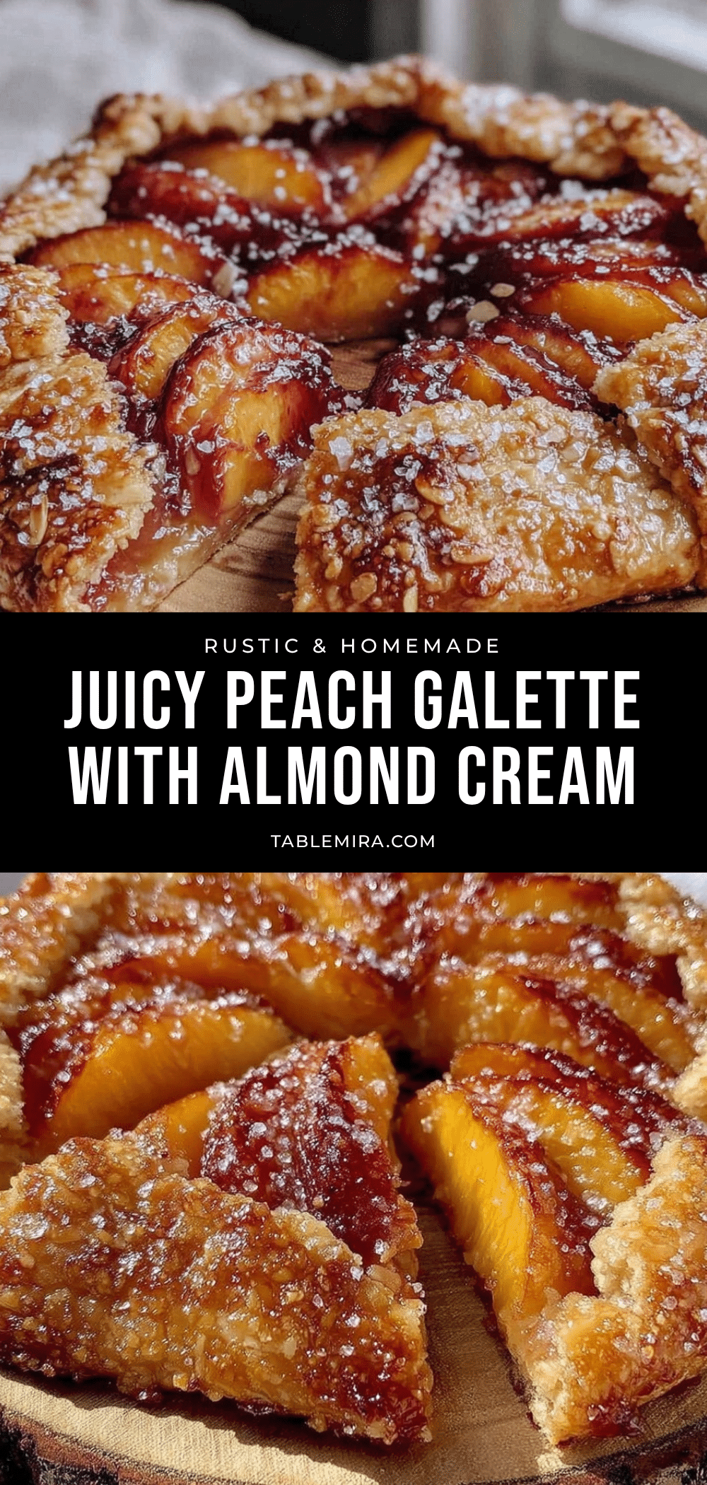 rustic fresh peach galette recipe
