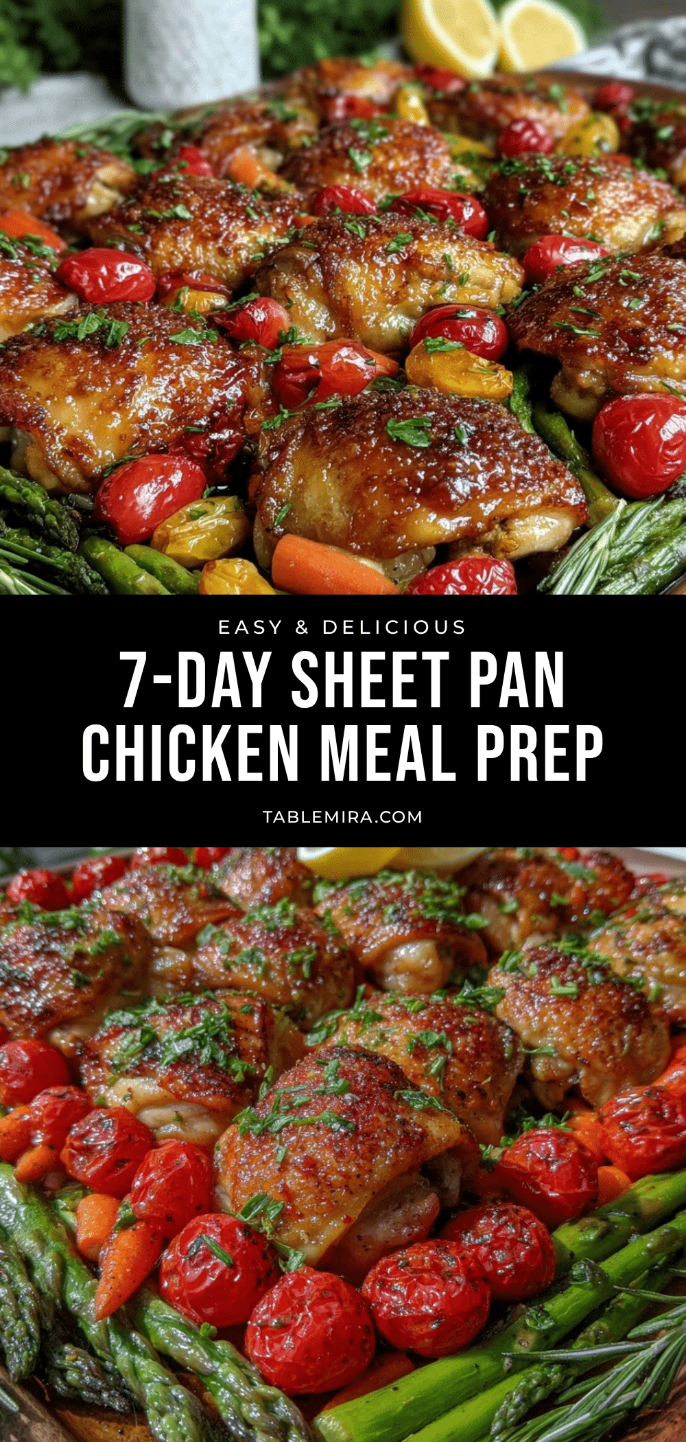 sheet pan chicken meal prep recipe