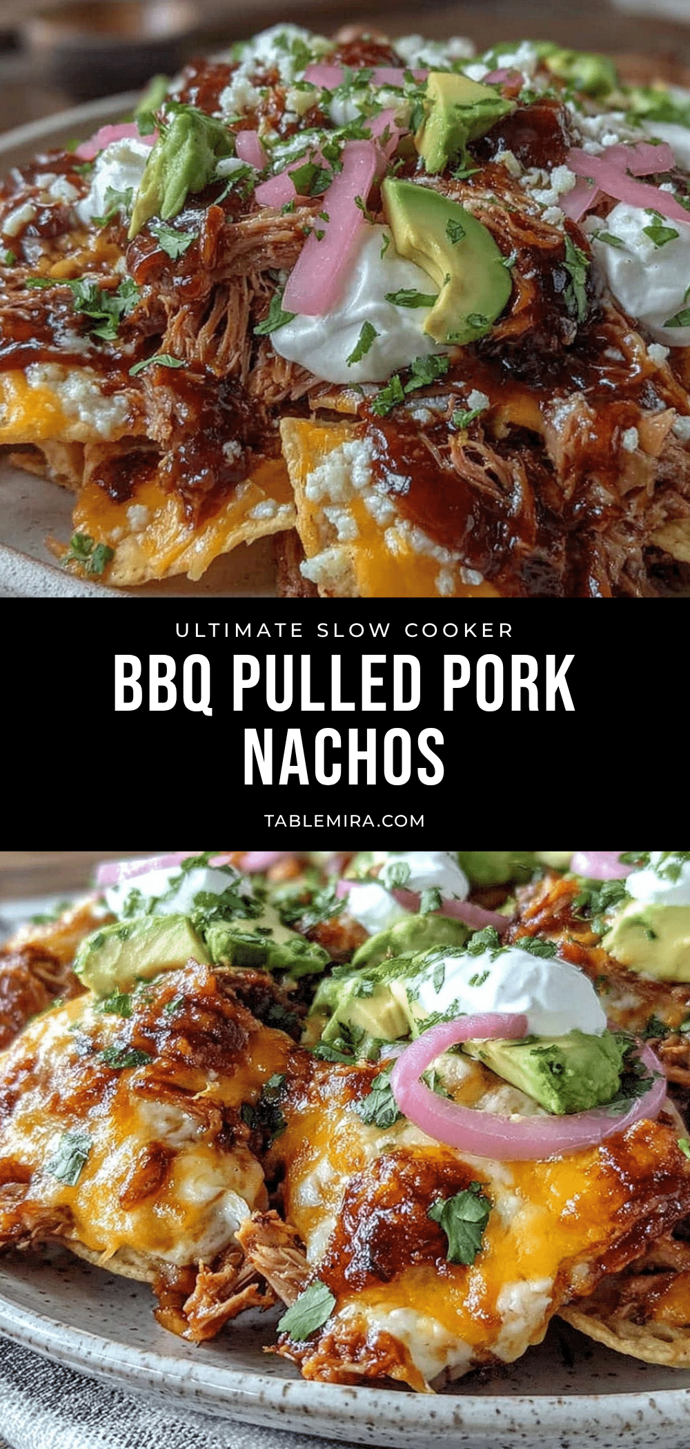 slow cooker bbq pulled pork nachos recipe