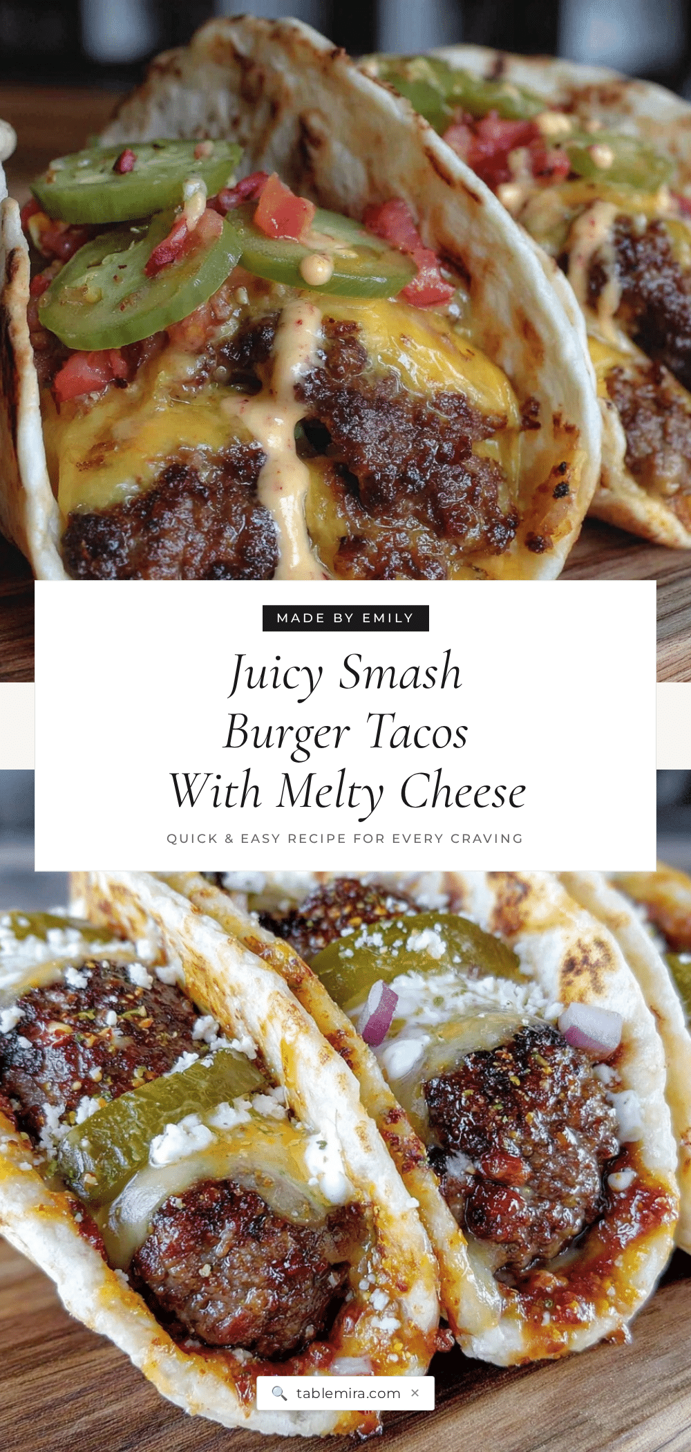 smash burger tacos recipe