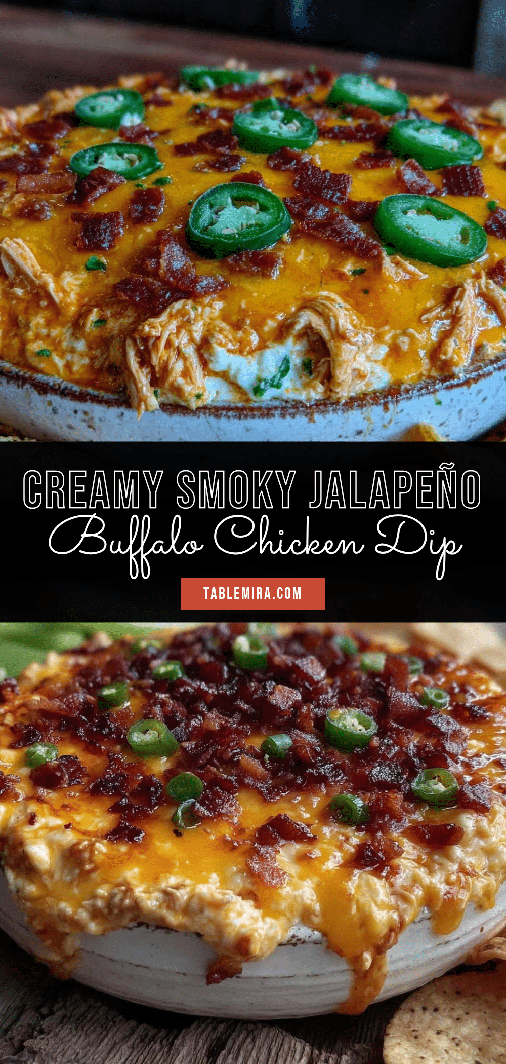 smoky jalapeño popper buffalo chicken dip recipe