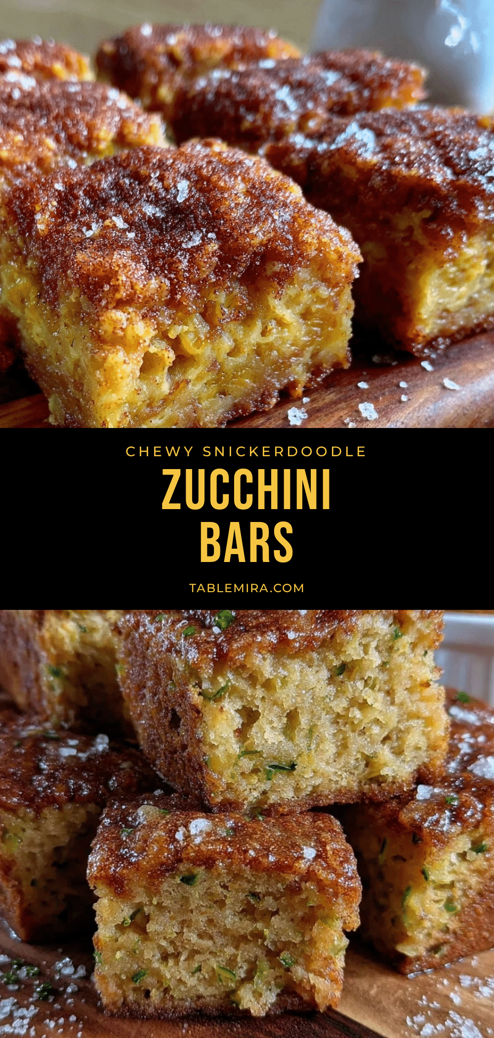 snickerdoodle zucchini bars recipe