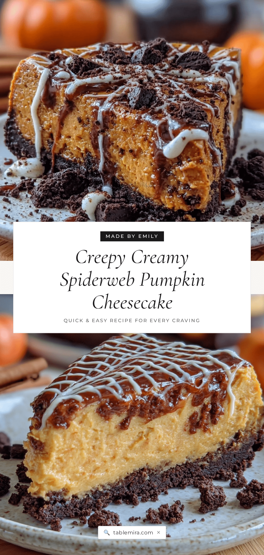 spiderweb pumpkin cheesecake recipe