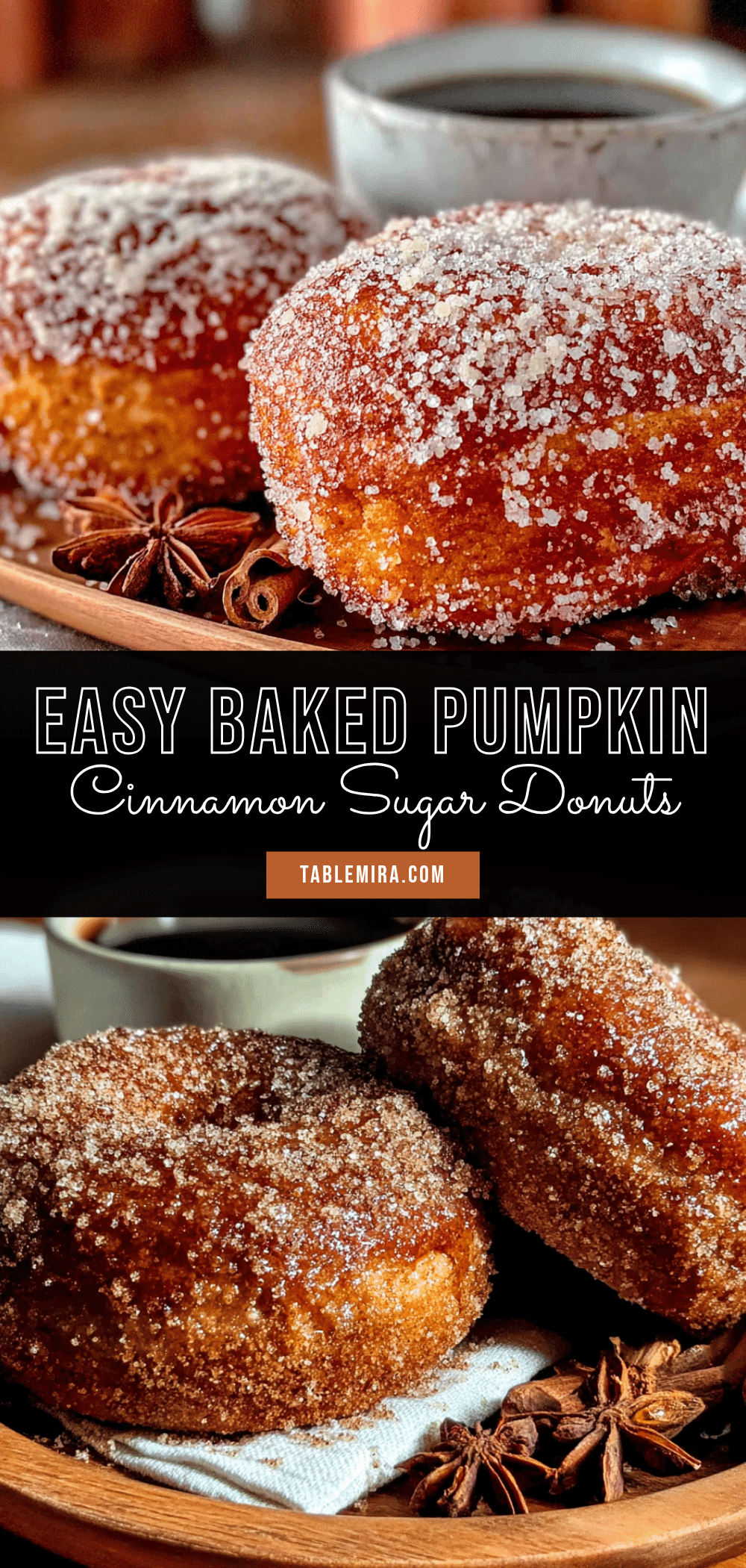 baked pumpkin donuts with cinnamon sugar recipe